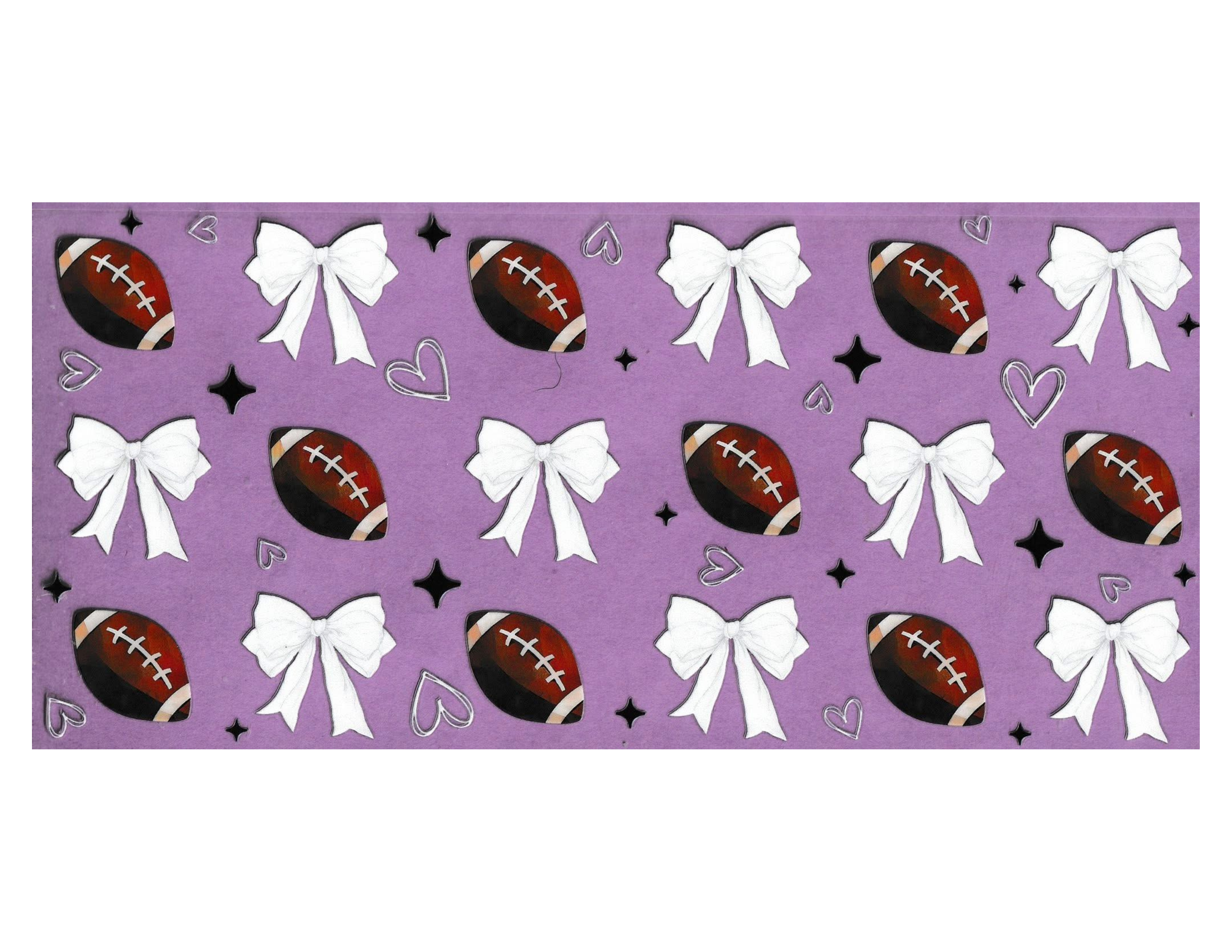 16oz Cup Wrap Football
