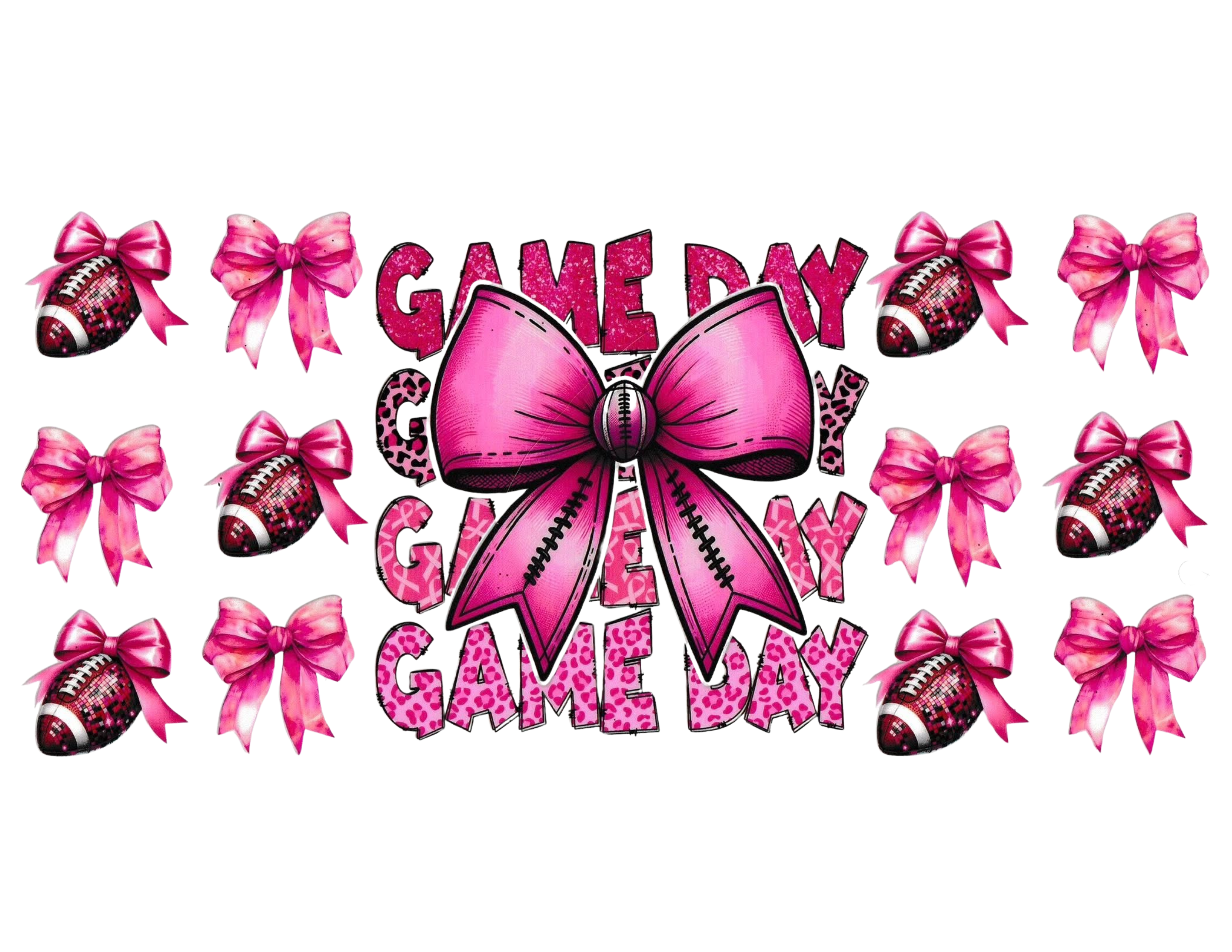 16oz Cup Wrap Football