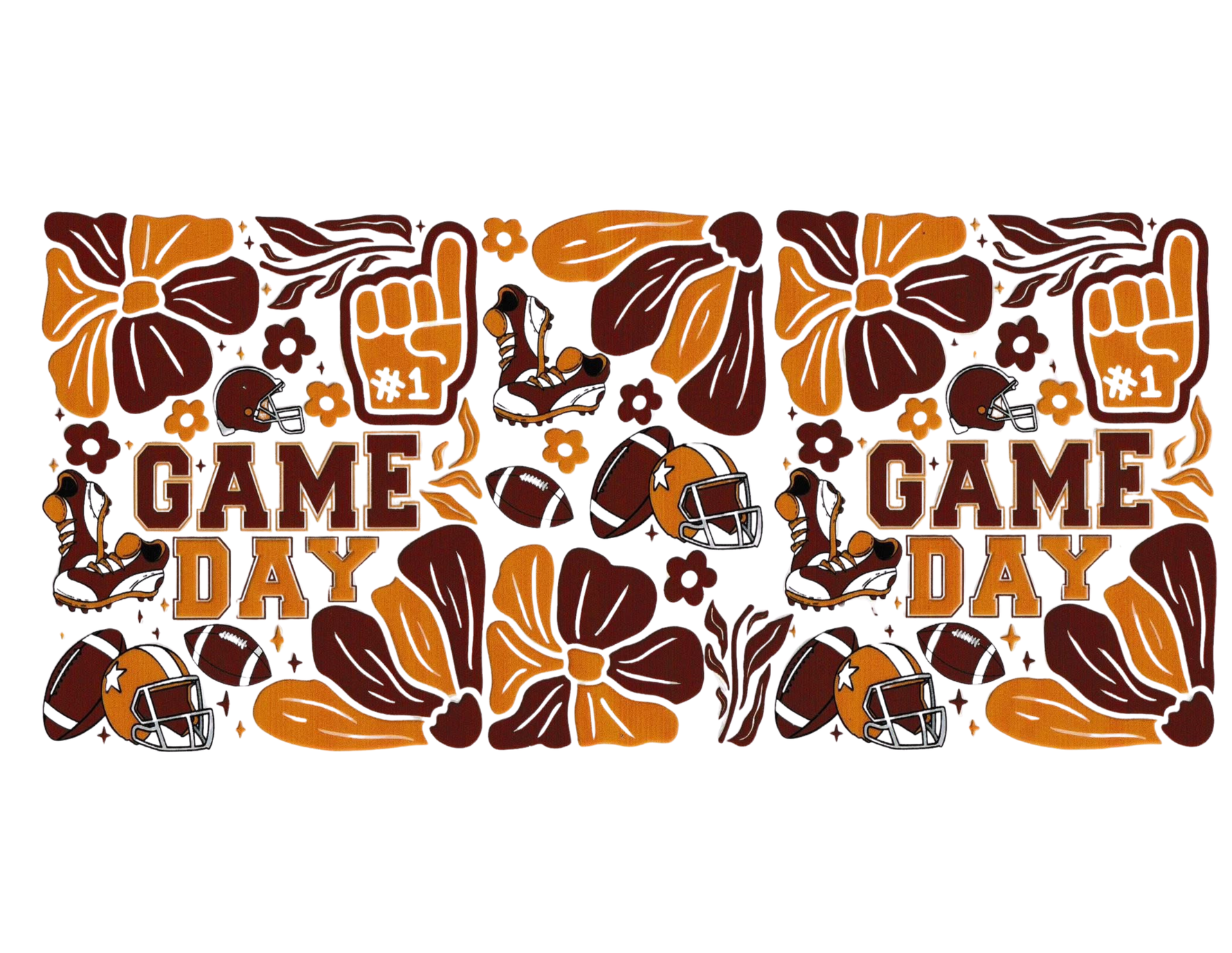 16oz Cup Wrap Football