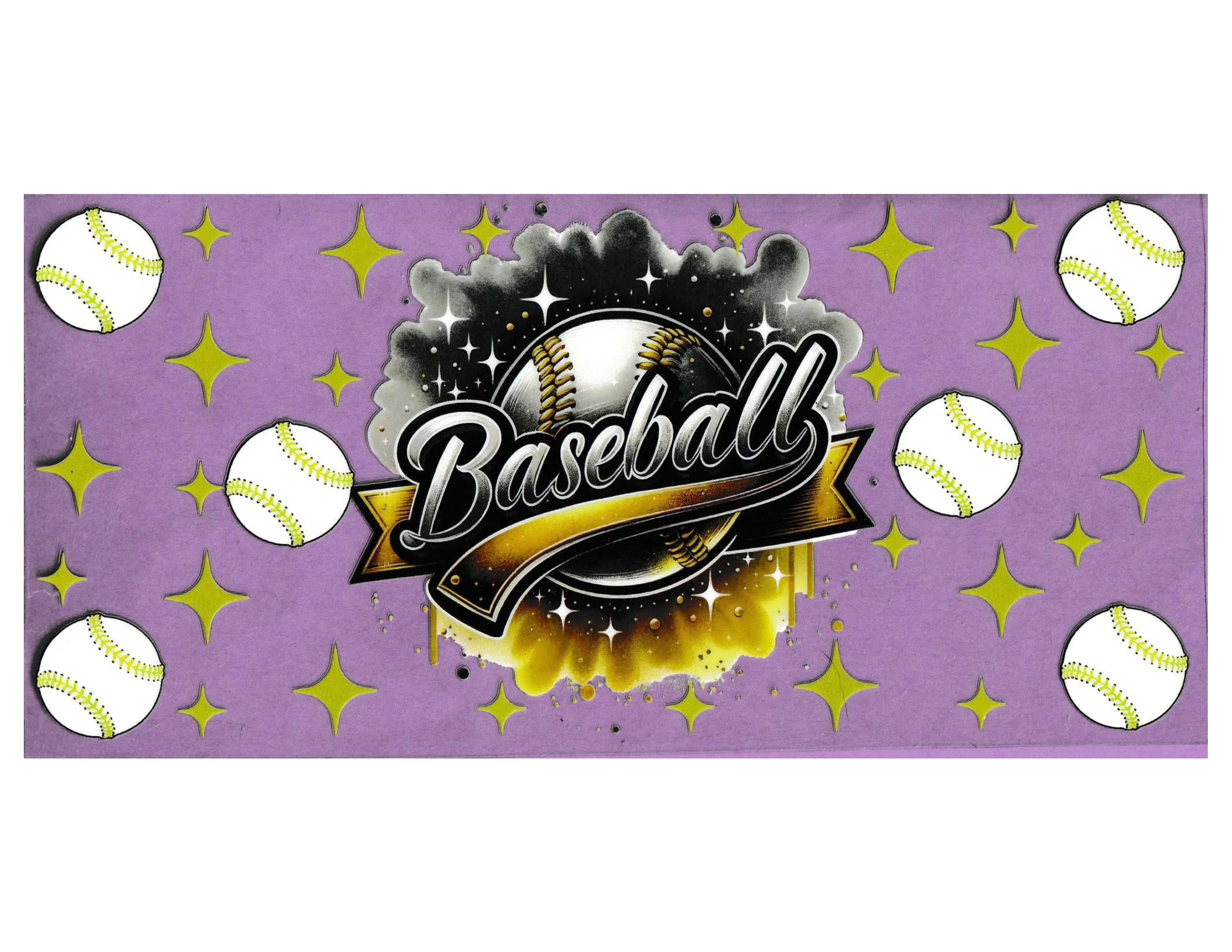 16oz Cup Wrap Baseball