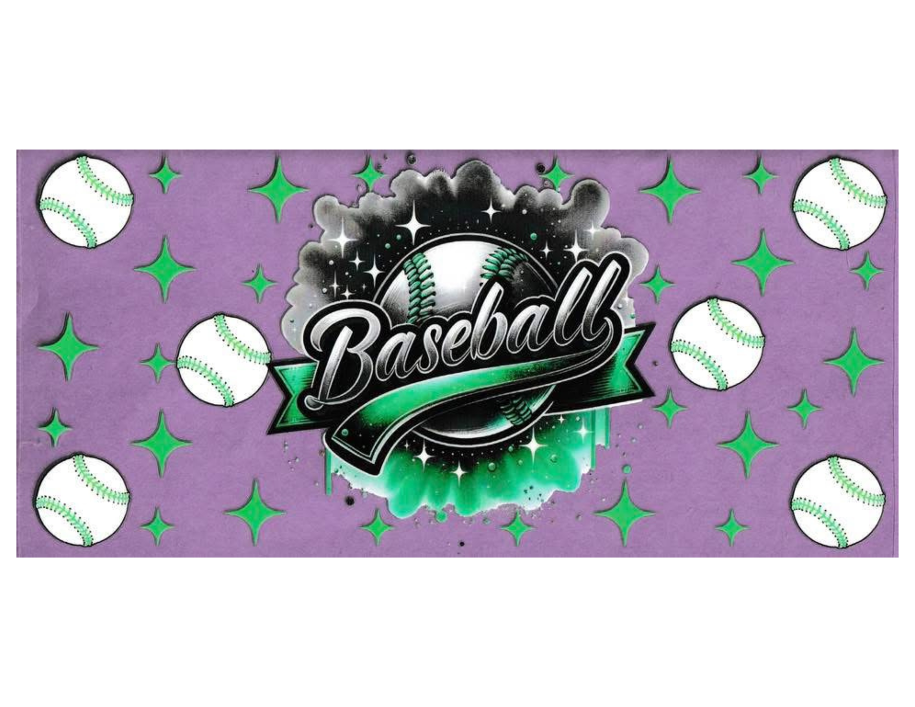 16oz Cup Wrap Baseball