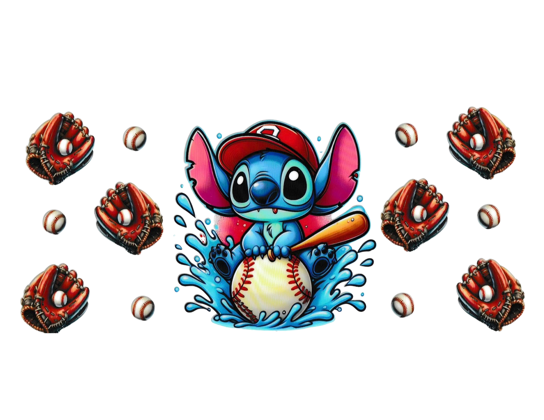 16oz Cup Wrap Baseball