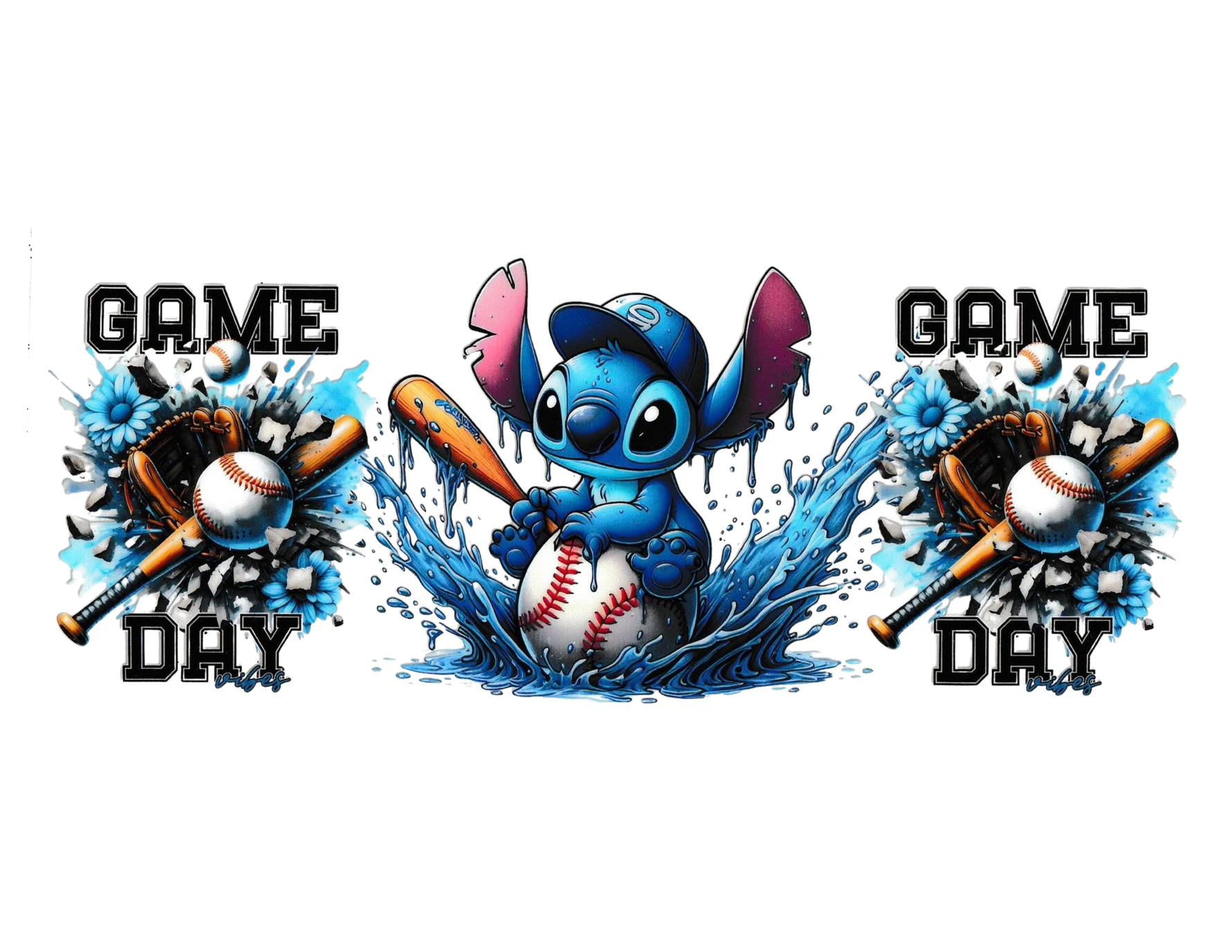 16oz Cup Wrap Baseball