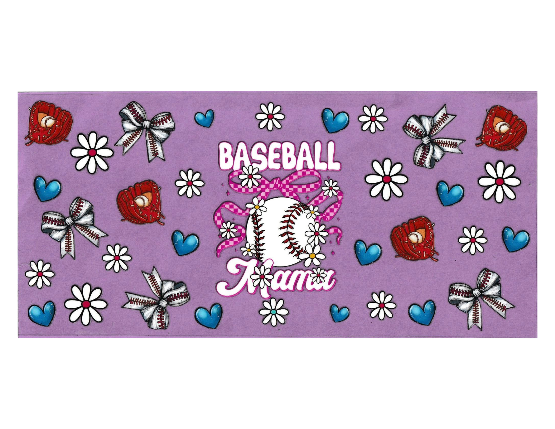 16oz Cup Wrap Baseball