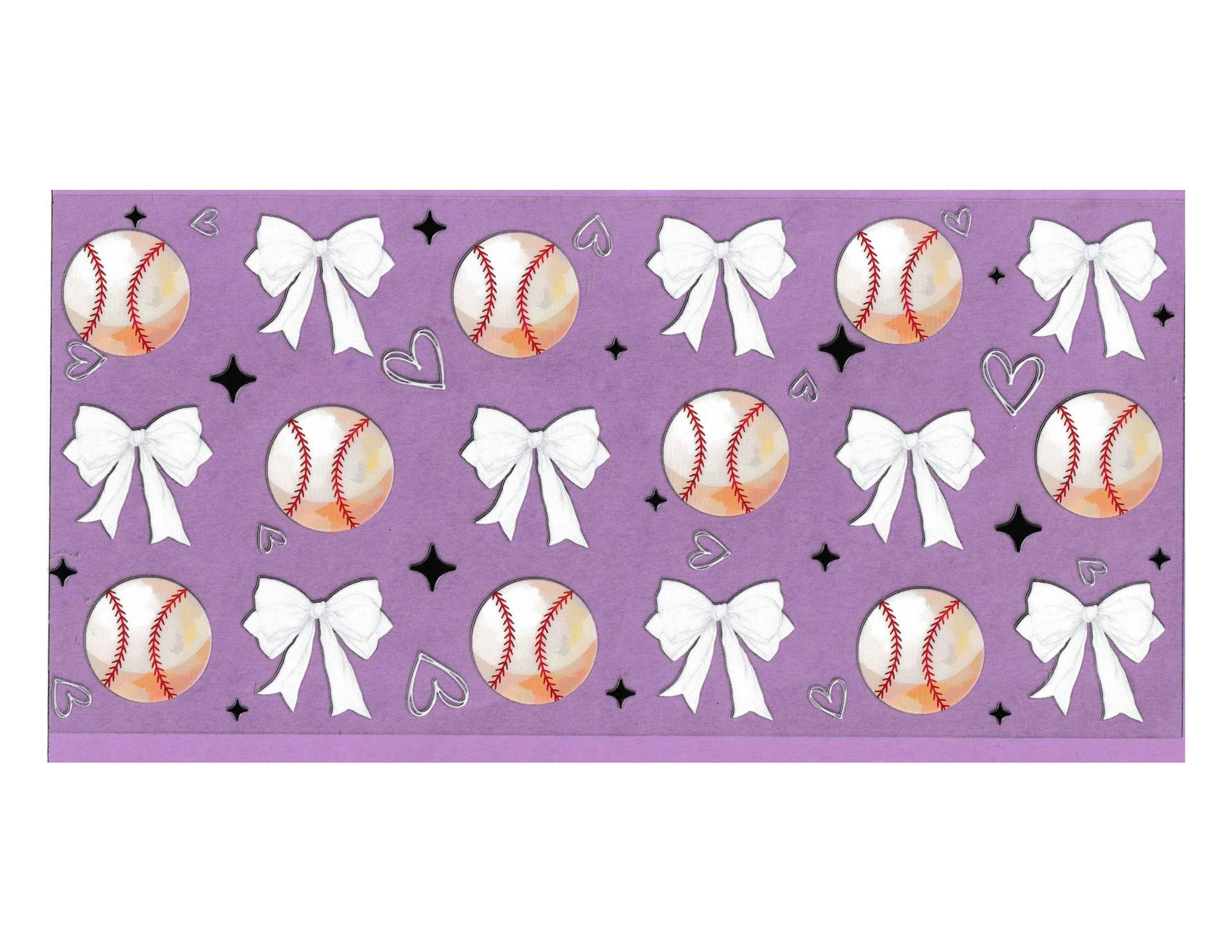 16oz Cup Wrap Baseball