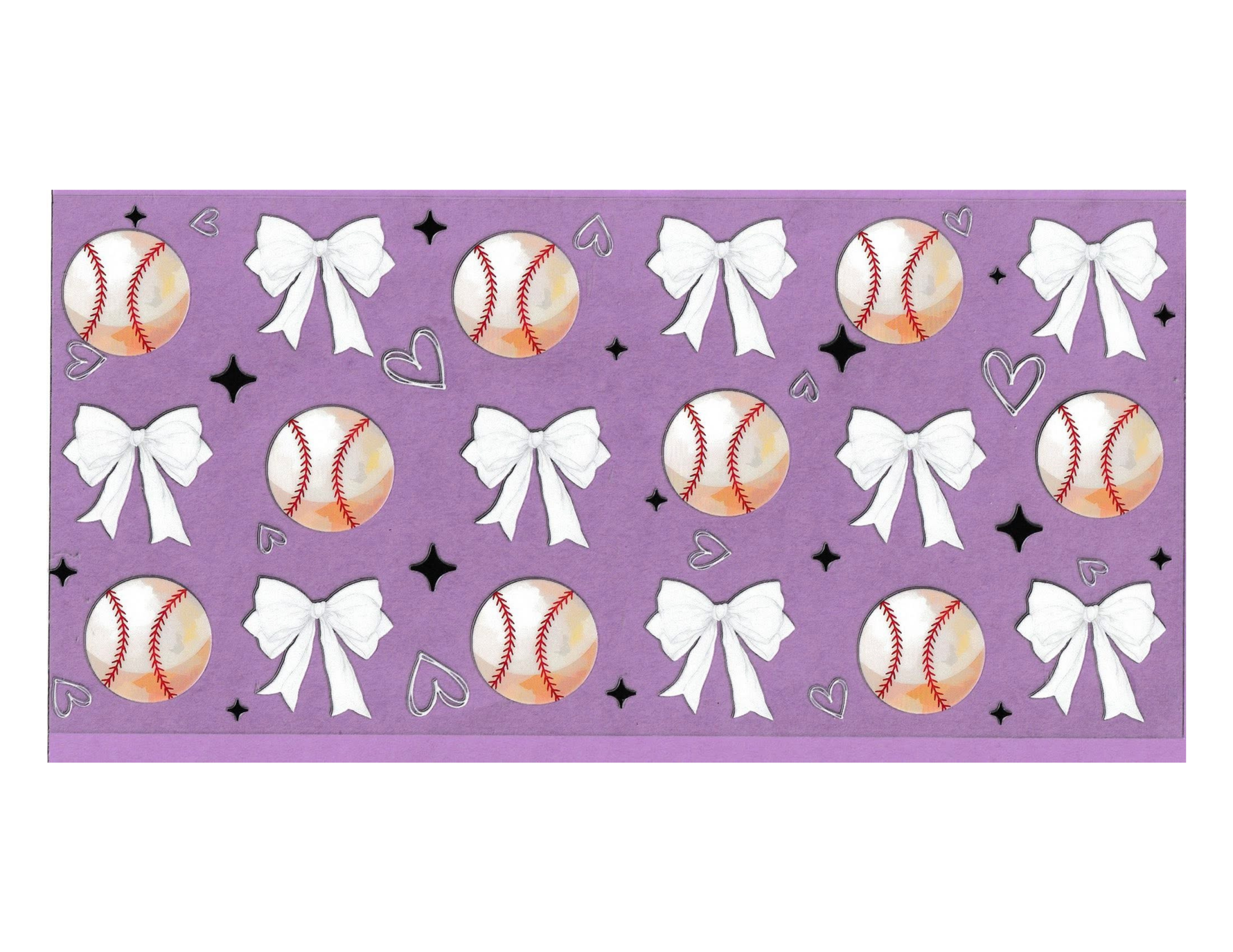 16oz Cup Wrap Baseball