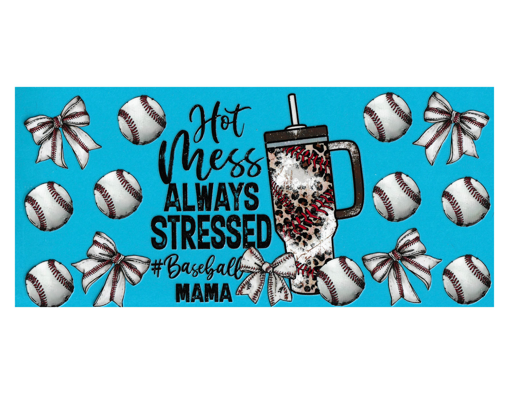 16oz Cup Wrap Baseball