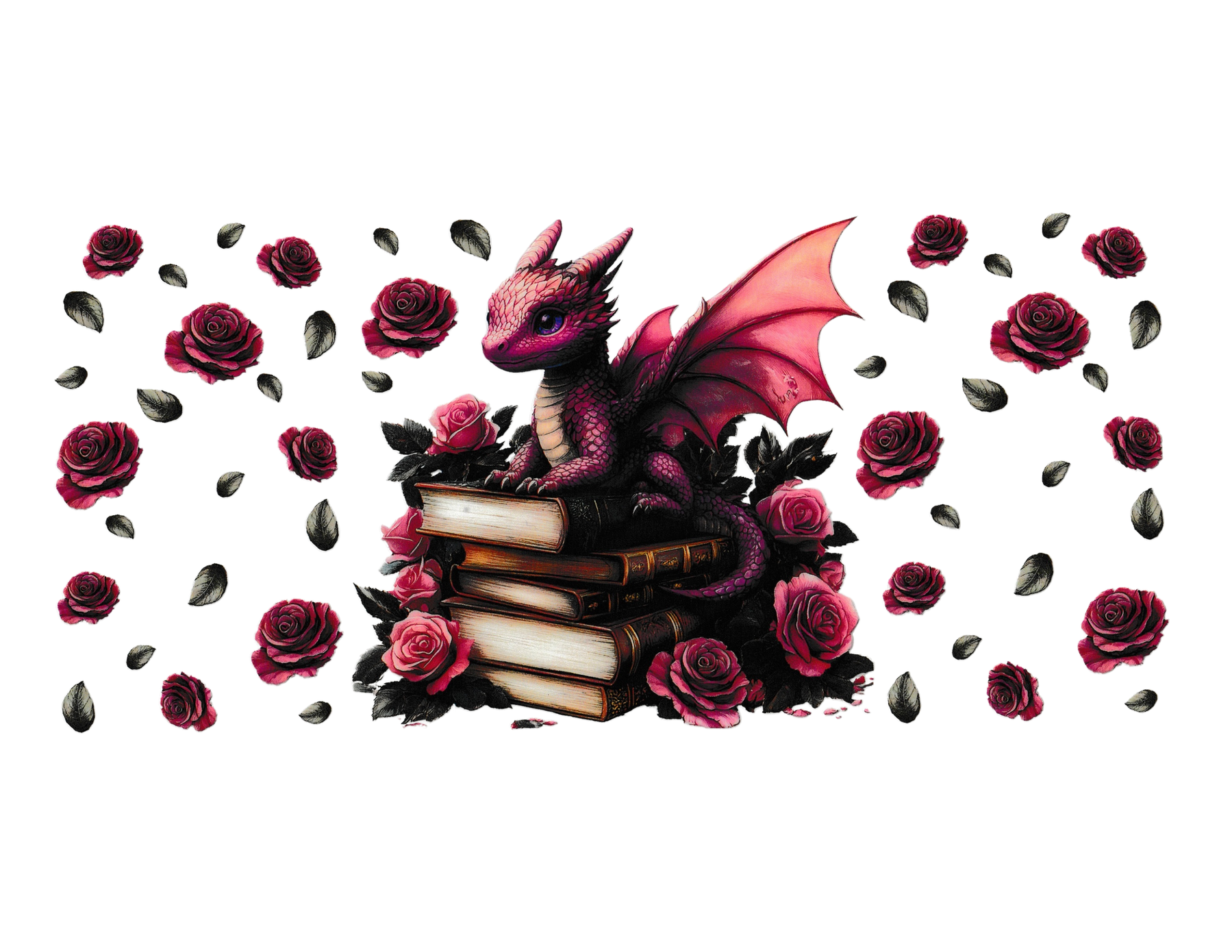 16oz Cup Wrap Book Dragon