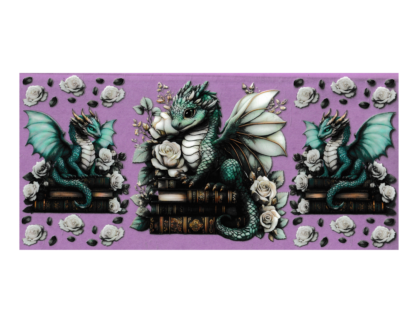 16oz Cup Wrap Book Dragon