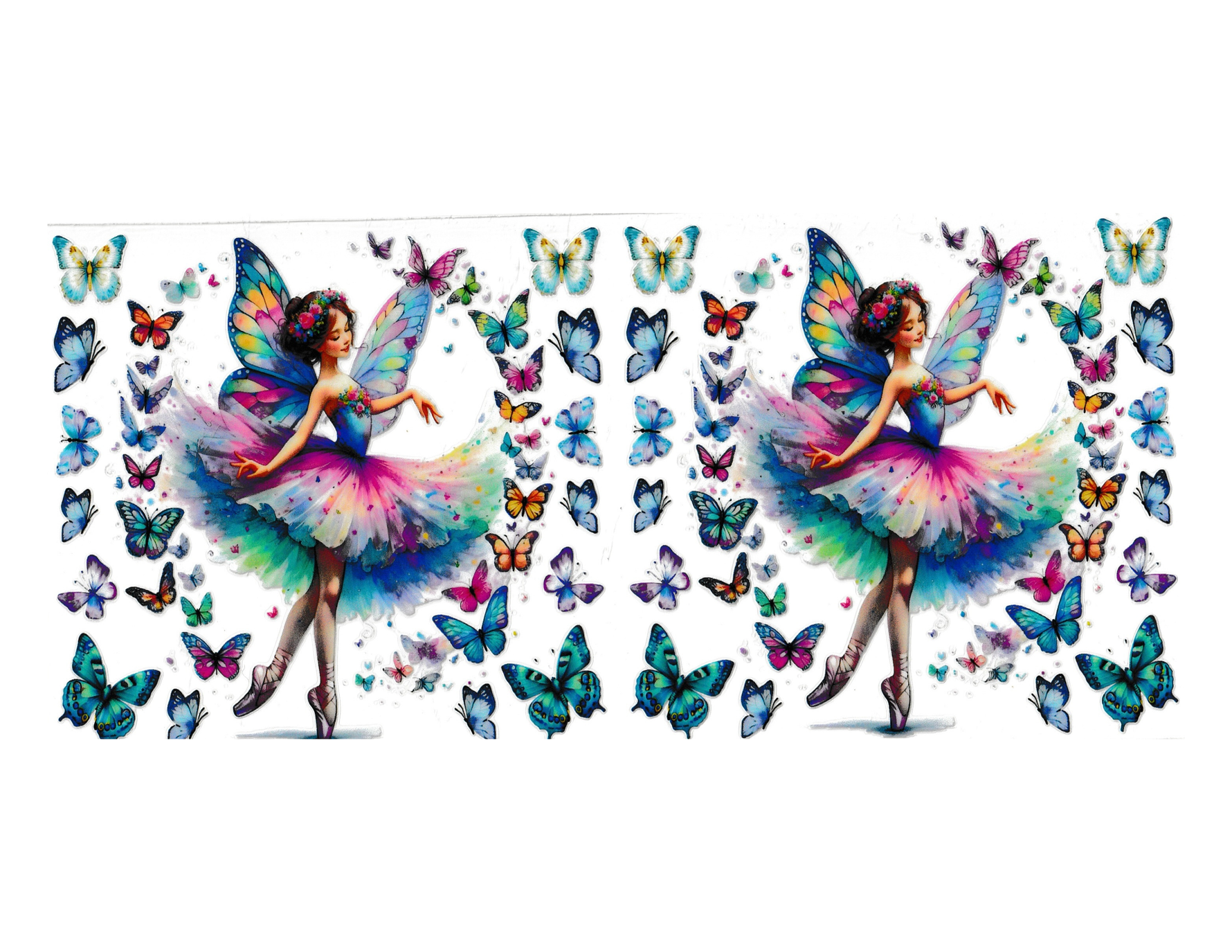 16oz Cup Wrap Butterfly Fairy
