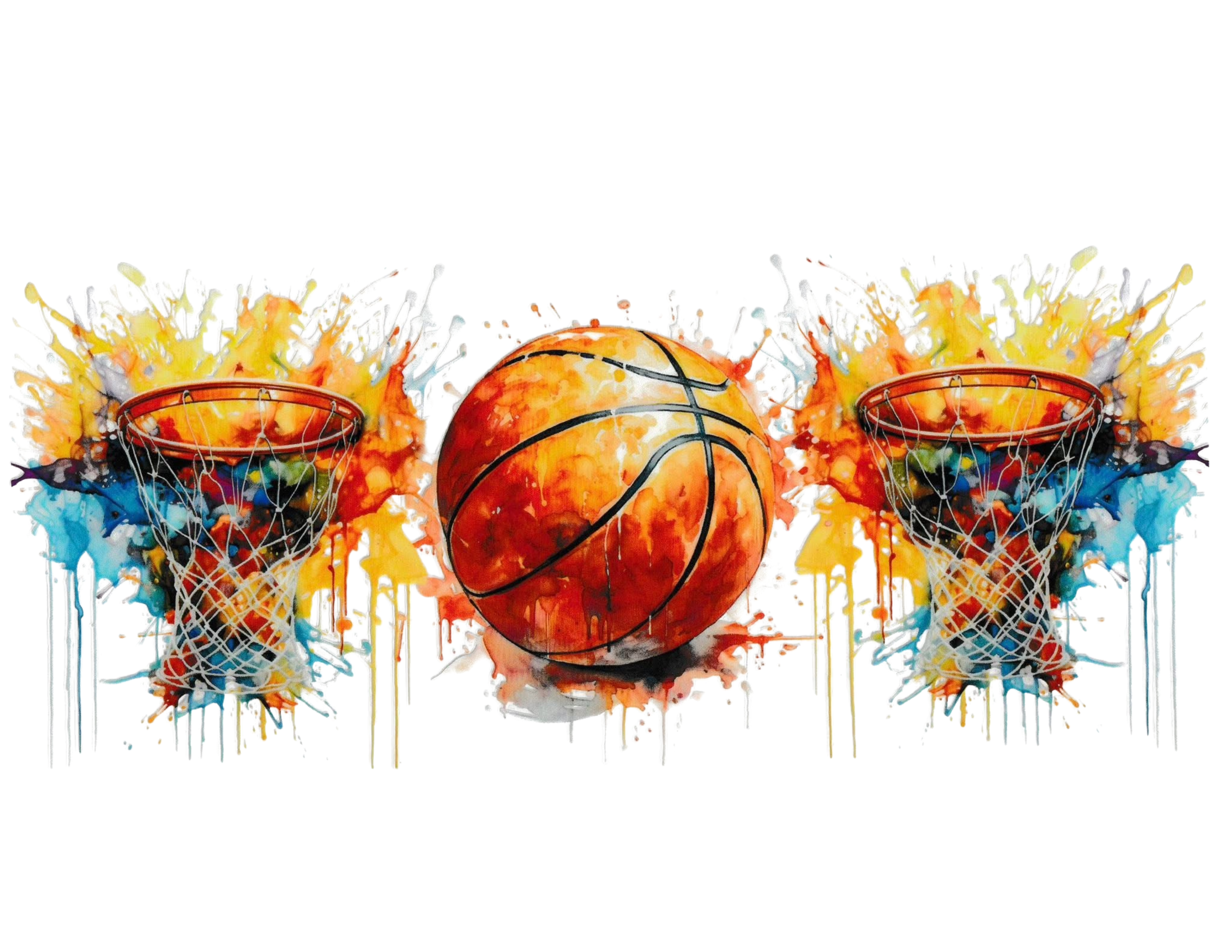 16oz Cup Wrap Basketball