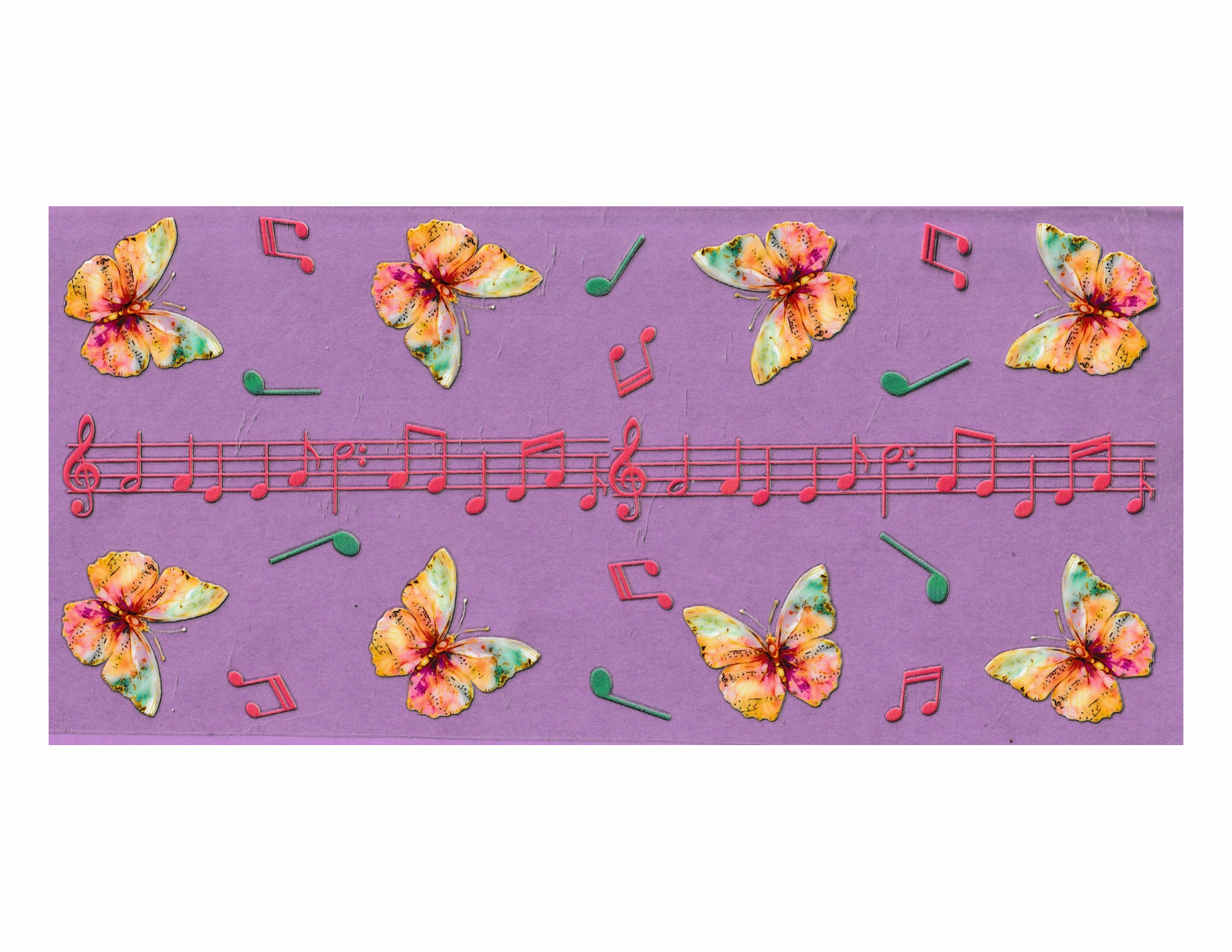 16oz Cup Wrap Music Notes