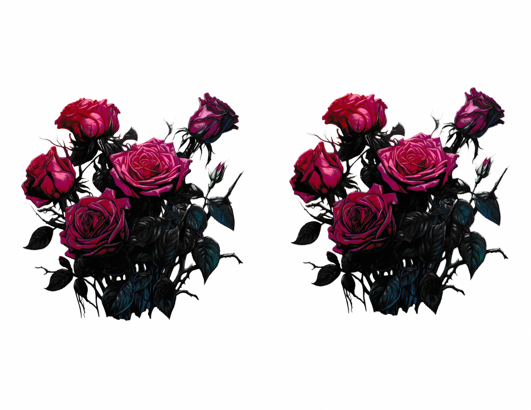16oz Cup Wrap Roses