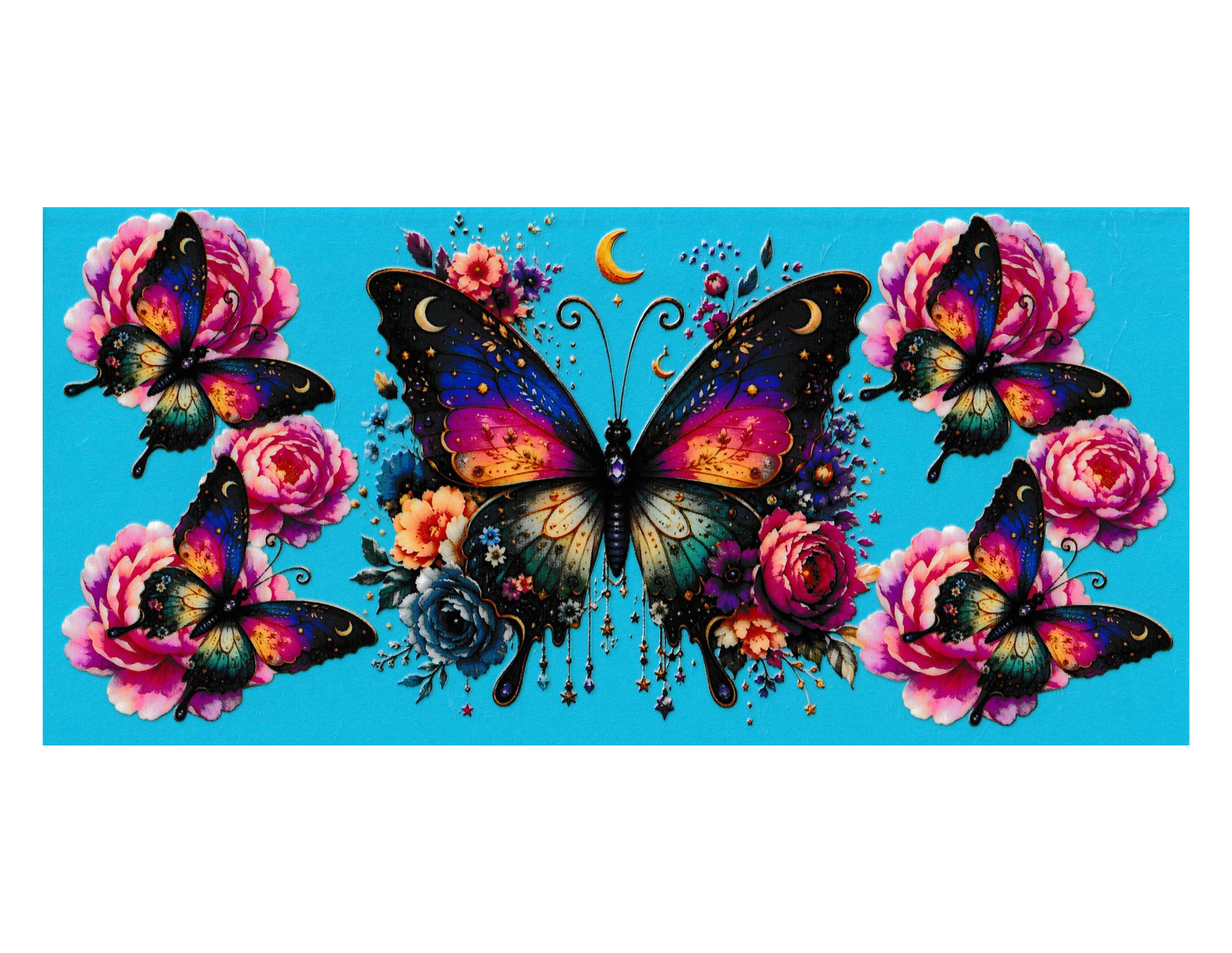 16oz Cup Wrap Butterfly