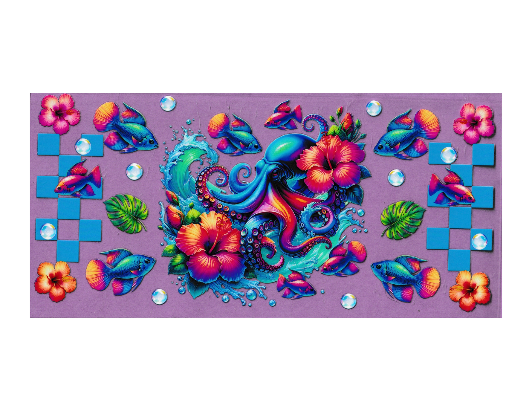 16oz Cup Wrap Octopus
