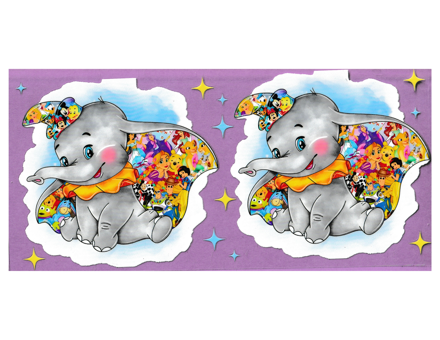 16oz Cup Wrap Flying Elephant