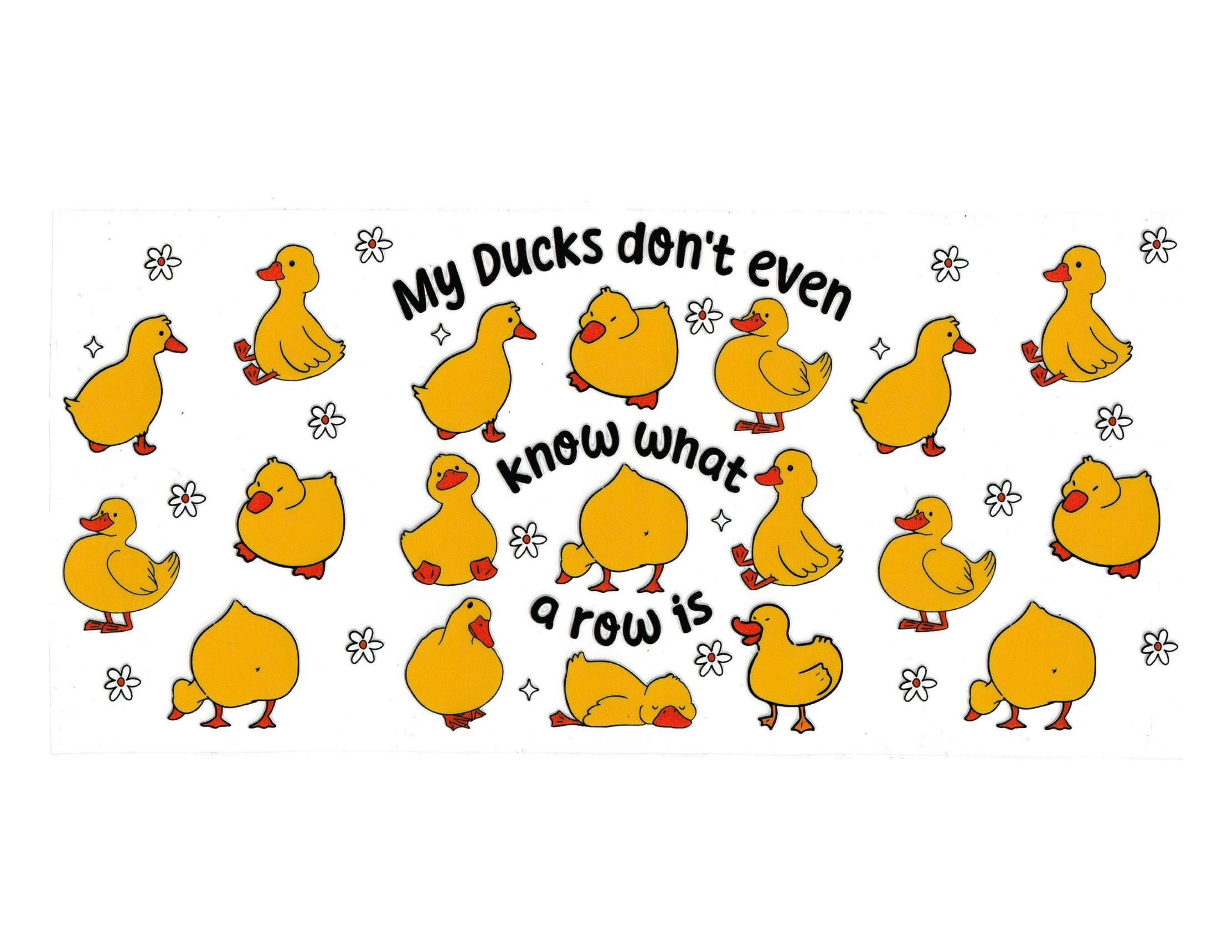 16oz Cup Wrap Ducks in a Row