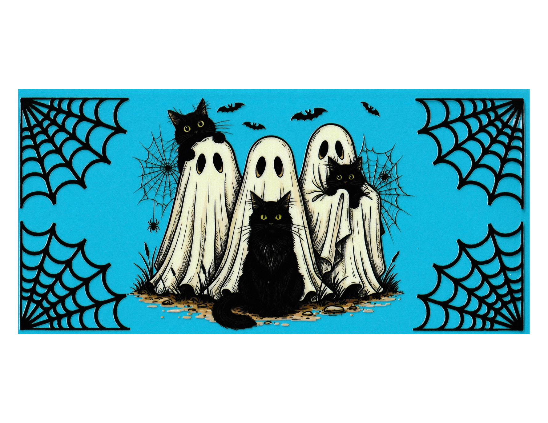 16oz Cup Wrap Halloween Ghost