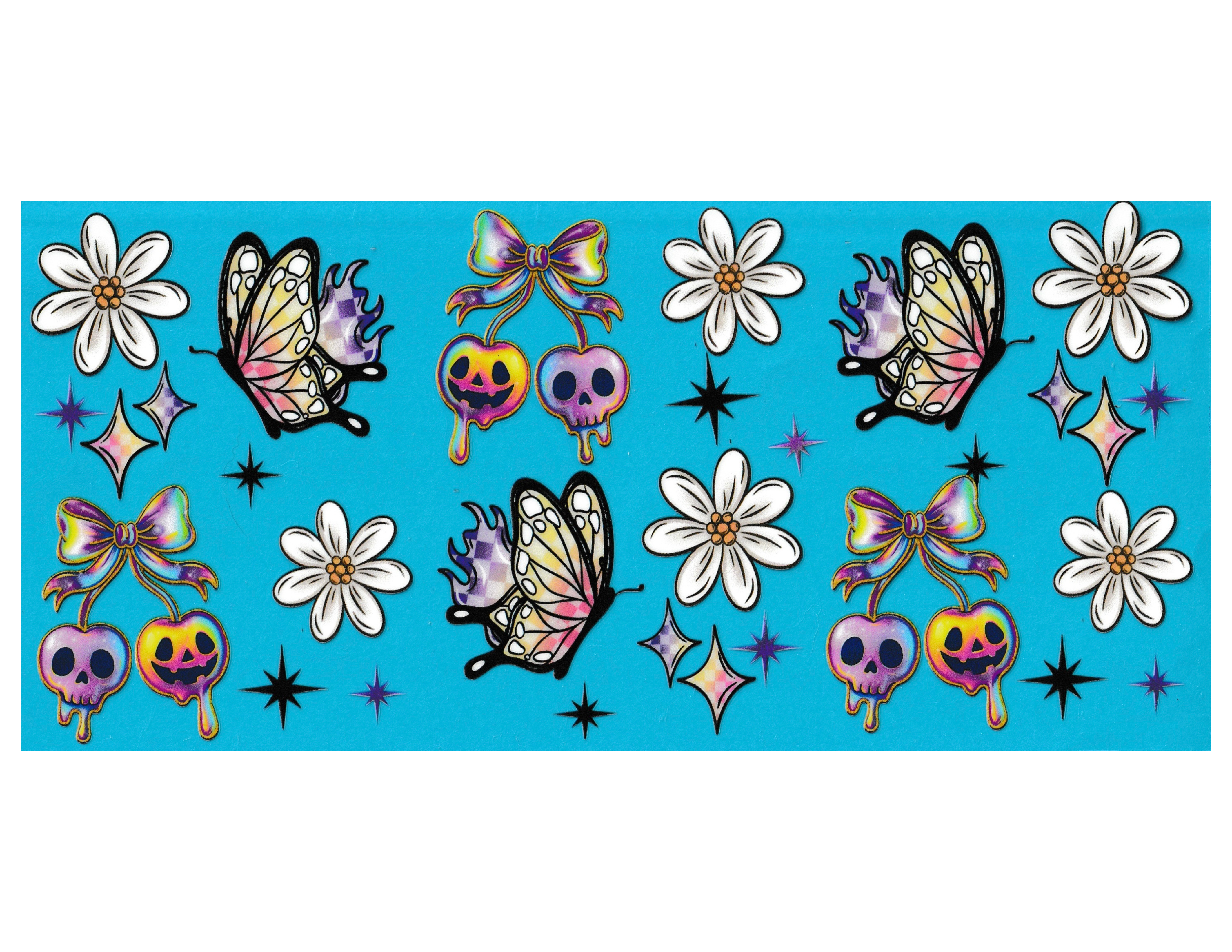 16oz Cup Wrap Halloween Cherries