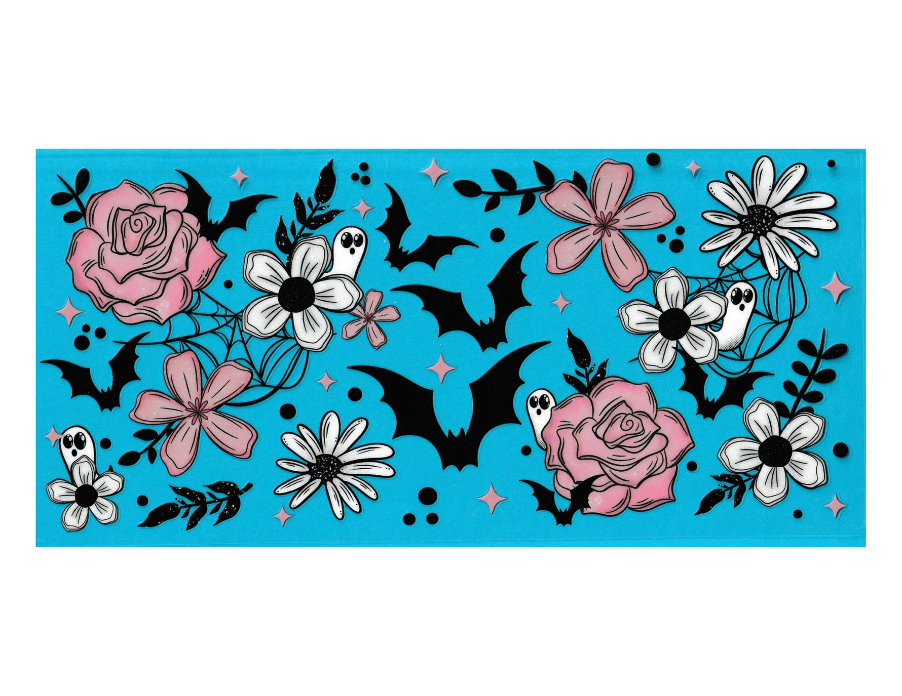 16oz Cup Wrap Halloween Bats