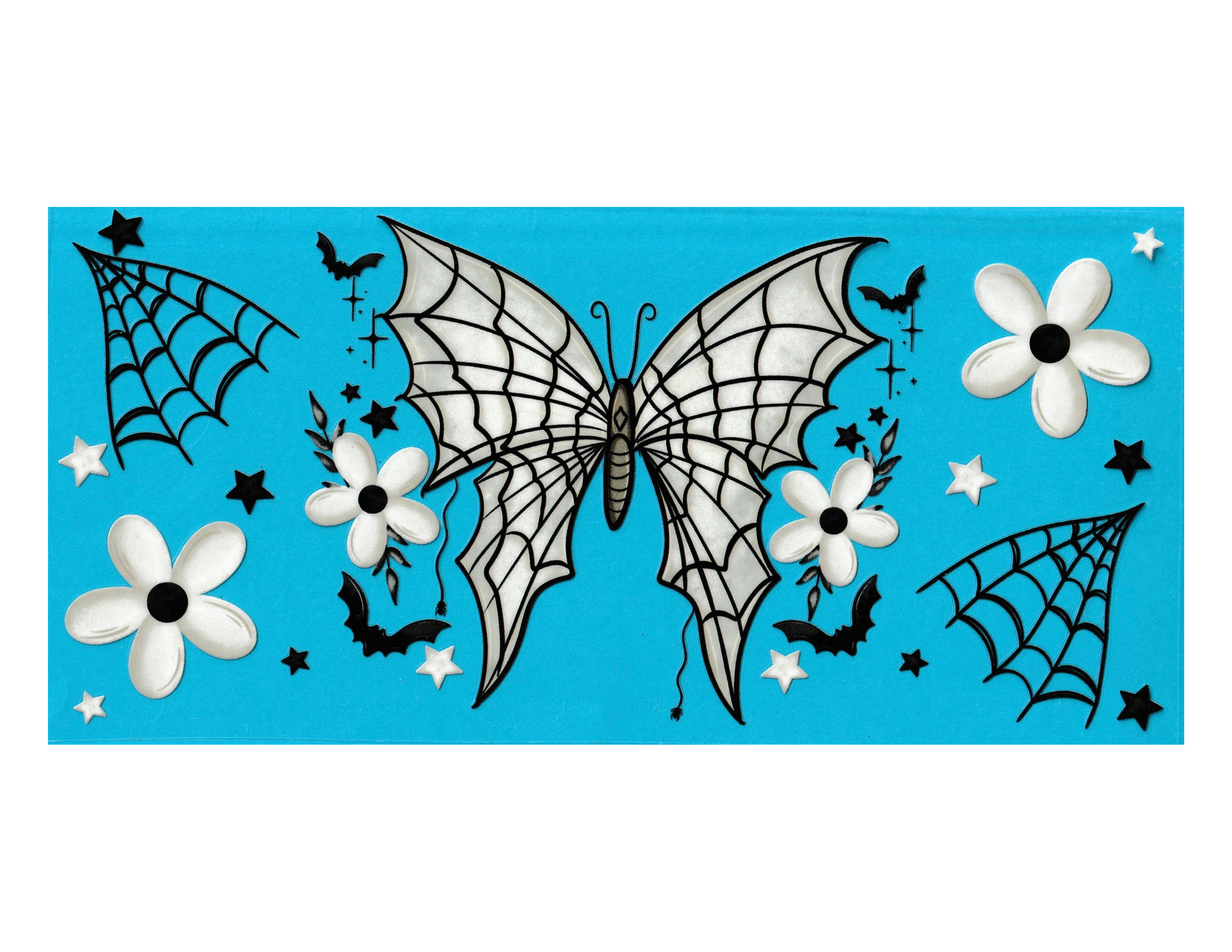 16oz Cup Wrap Halloween Bats