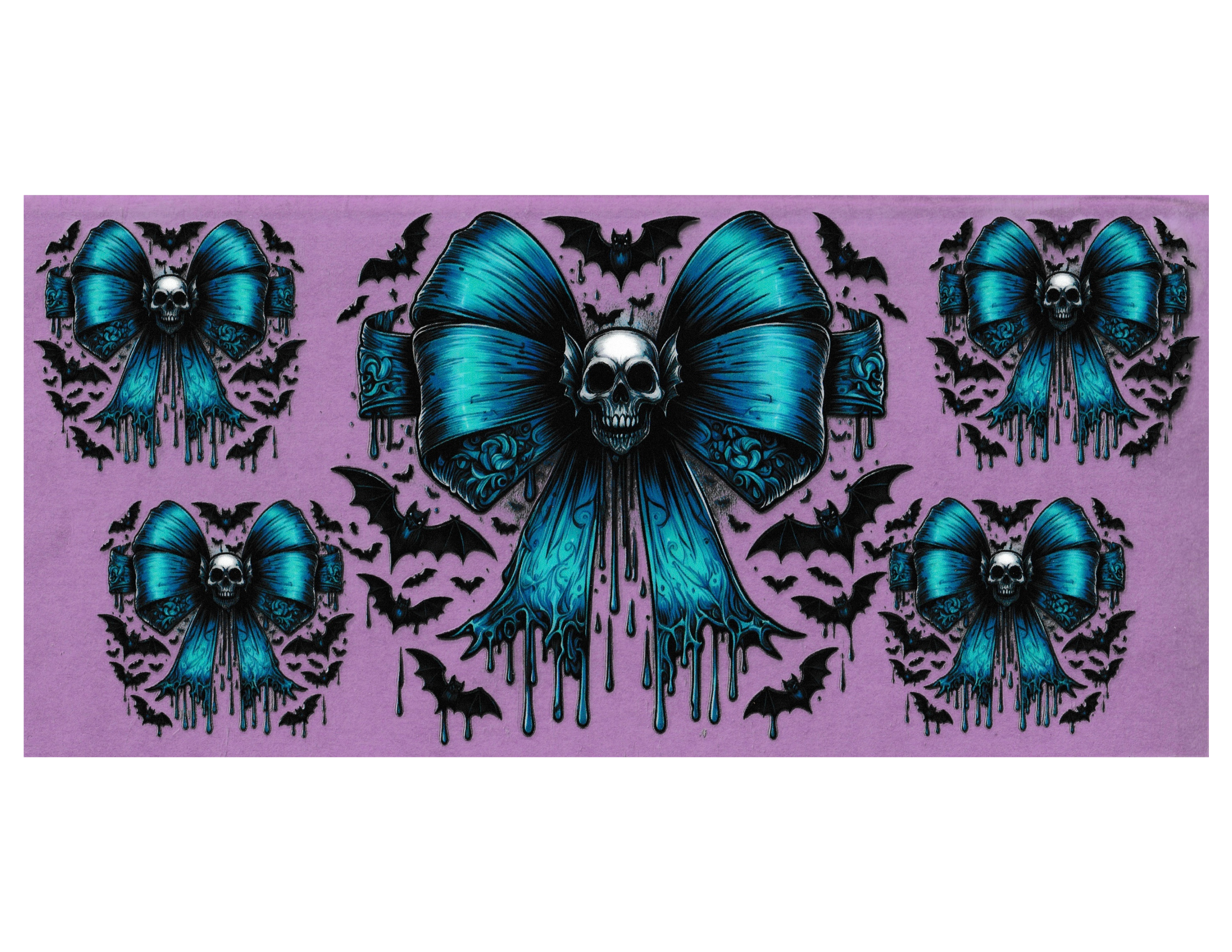 16oz Cup Wrap Halloween Bows