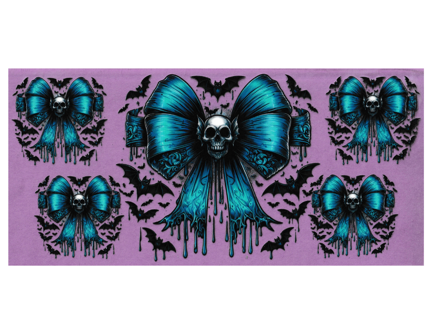 16oz Cup Wrap Halloween Bows