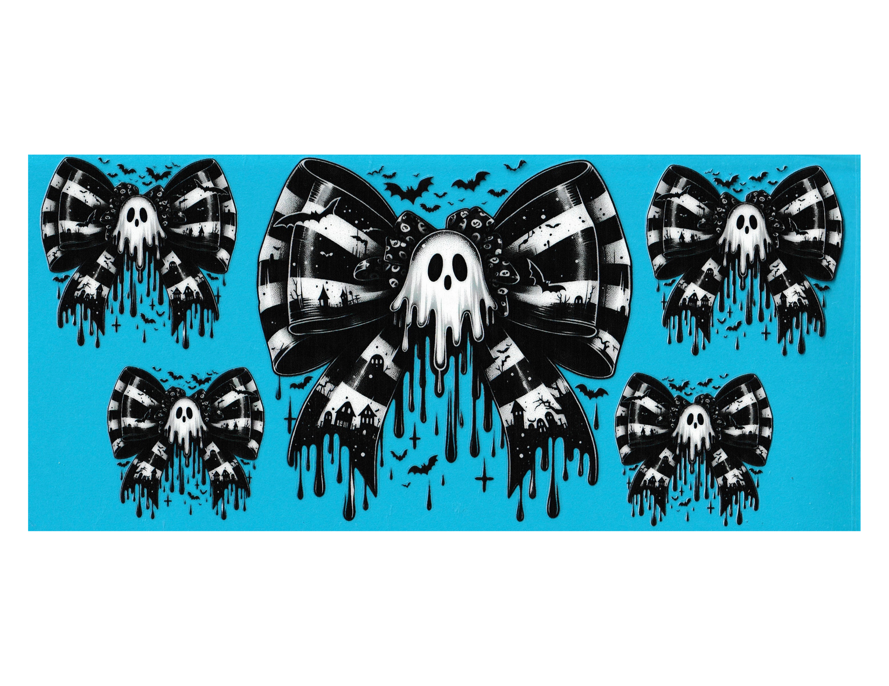 16oz Cup Wrap Halloween Bows