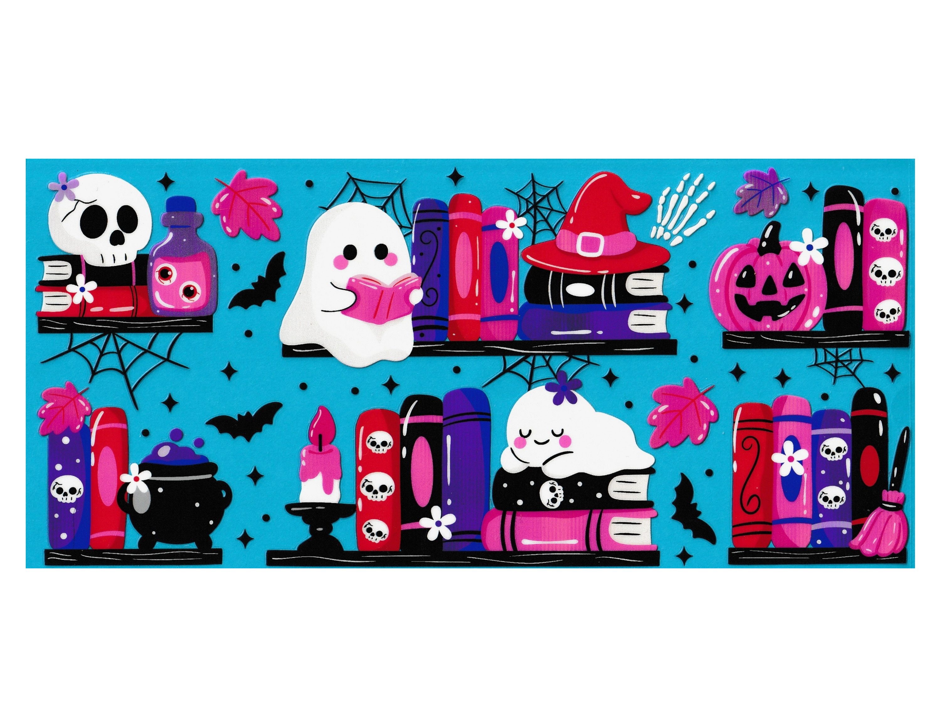 16oz Cup Wrap Halloween Ghost