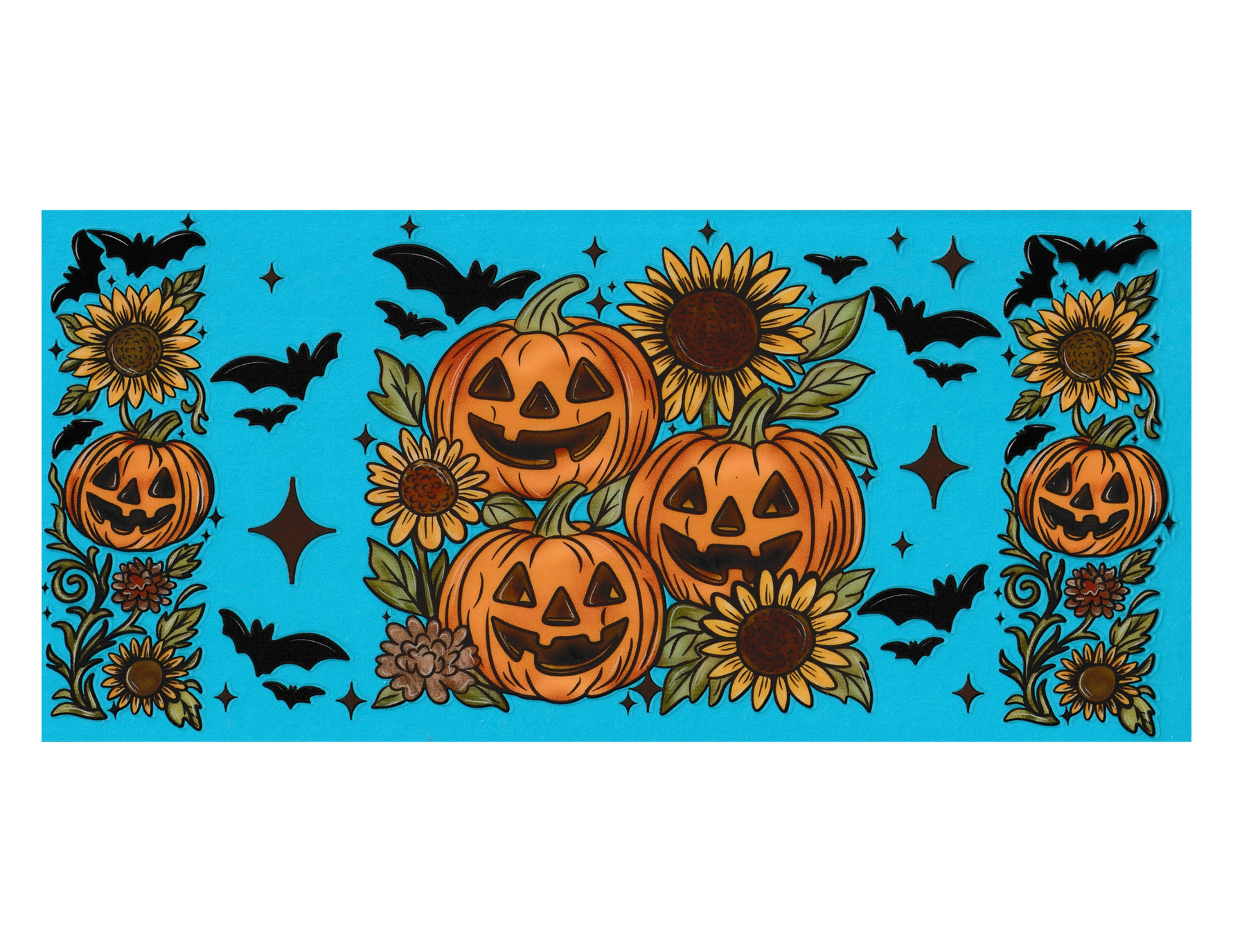 16oz Cup Wrap Halloween Pumpkin