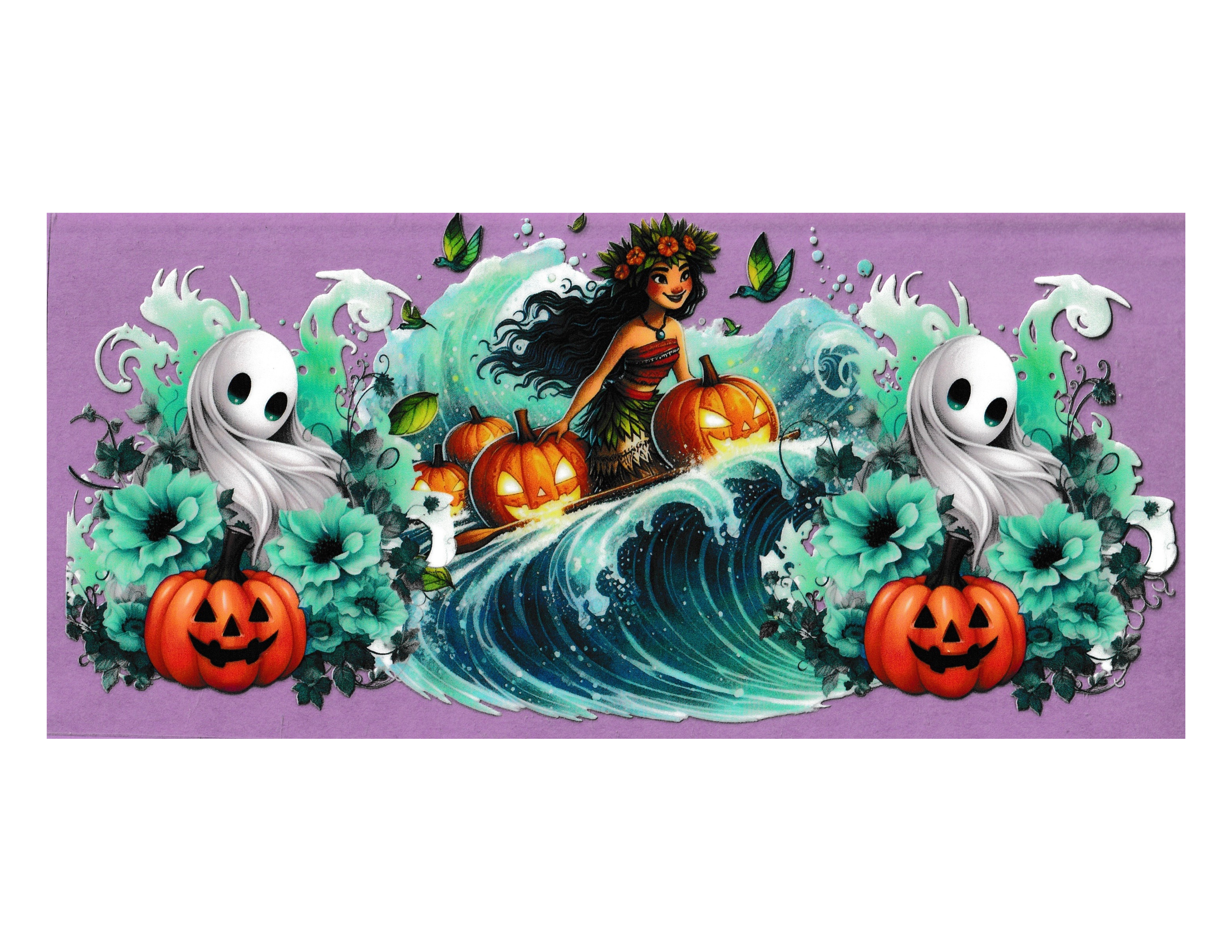16oz Cup Wrap Halloween Cartoon