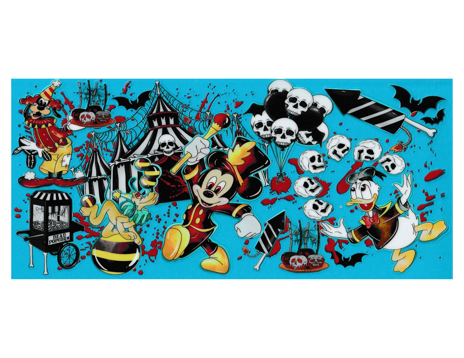 16oz Cup Wrap Halloween Cartoon