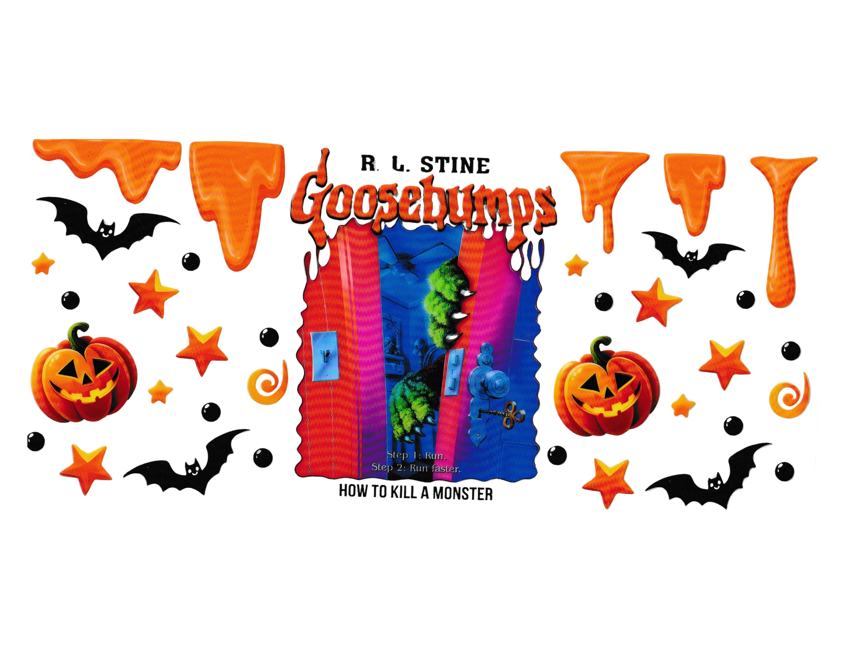 16oz Cup Wrap Halloween Goosebumps