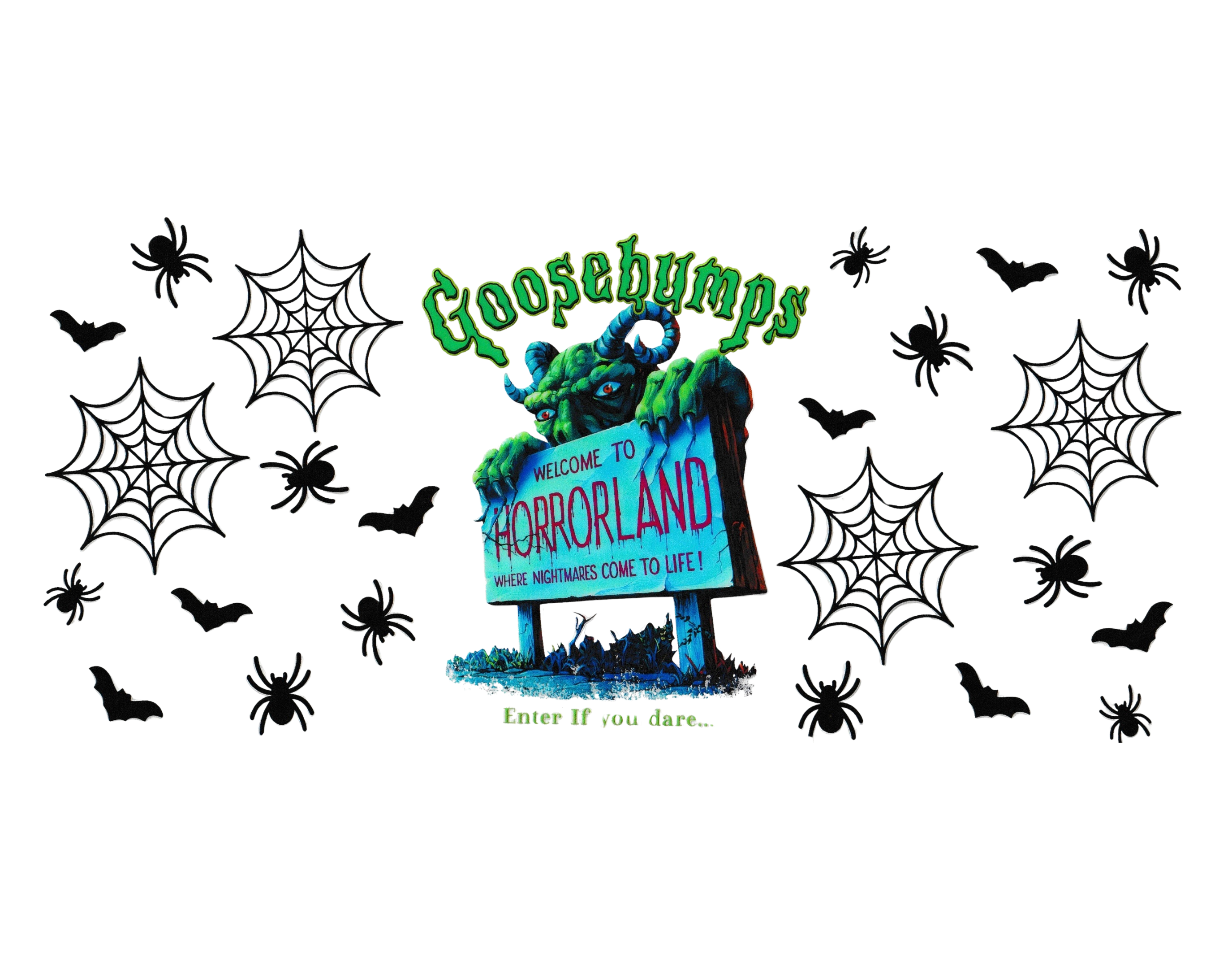 16oz Cup Wrap Halloween Goosebumps