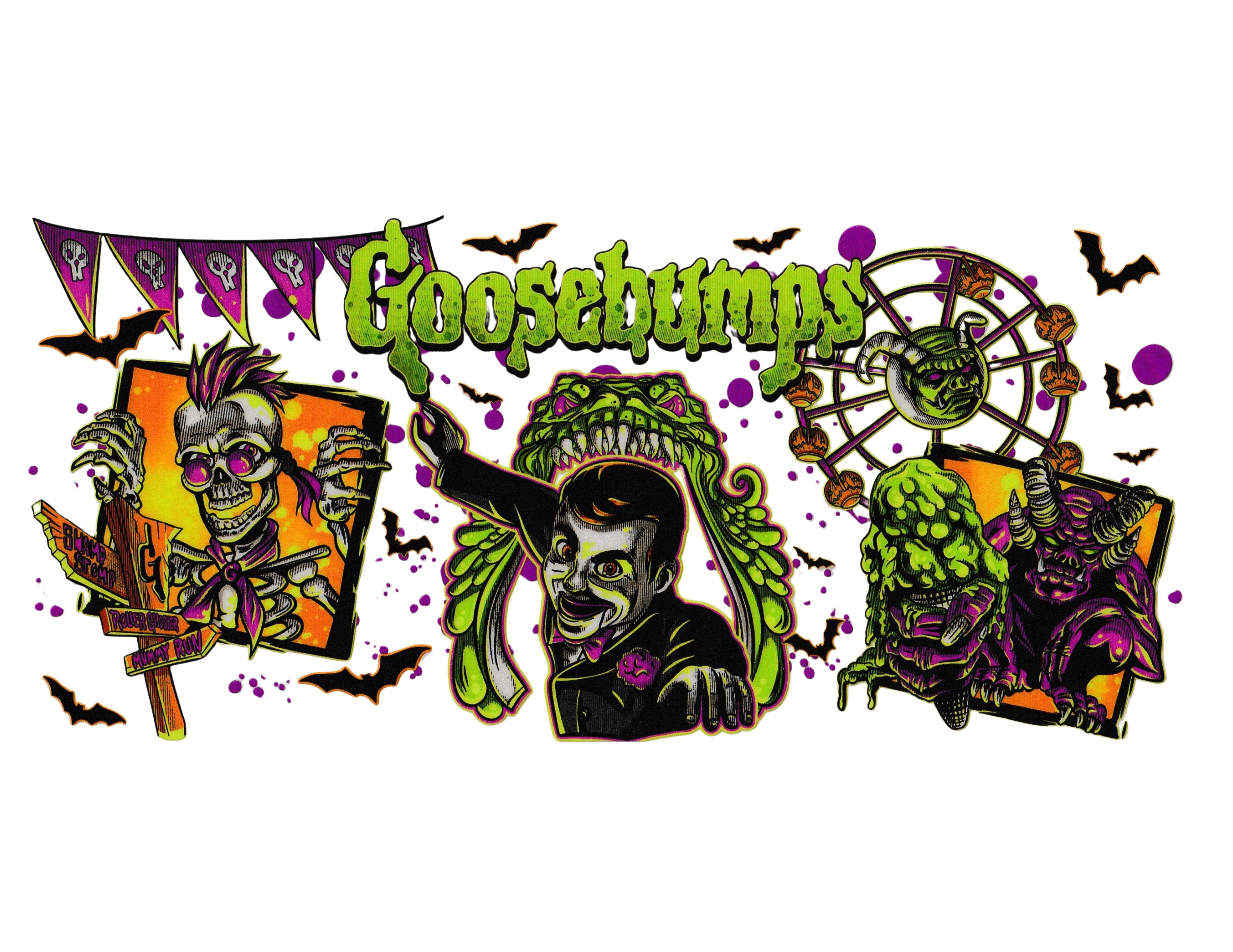 16oz Cup Wrap Halloween Goosebumps