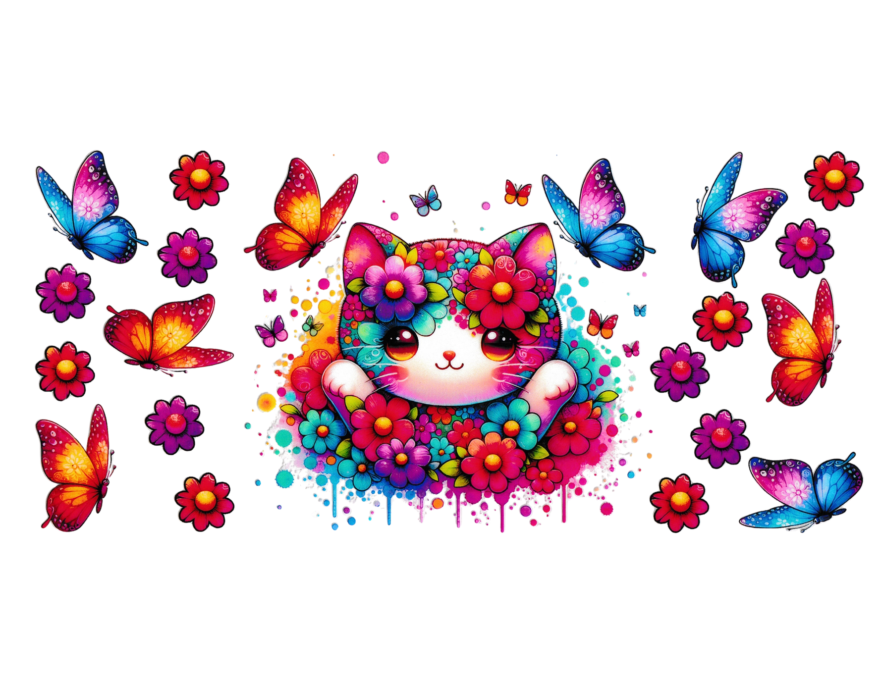 16oz Cup Wrap Cat