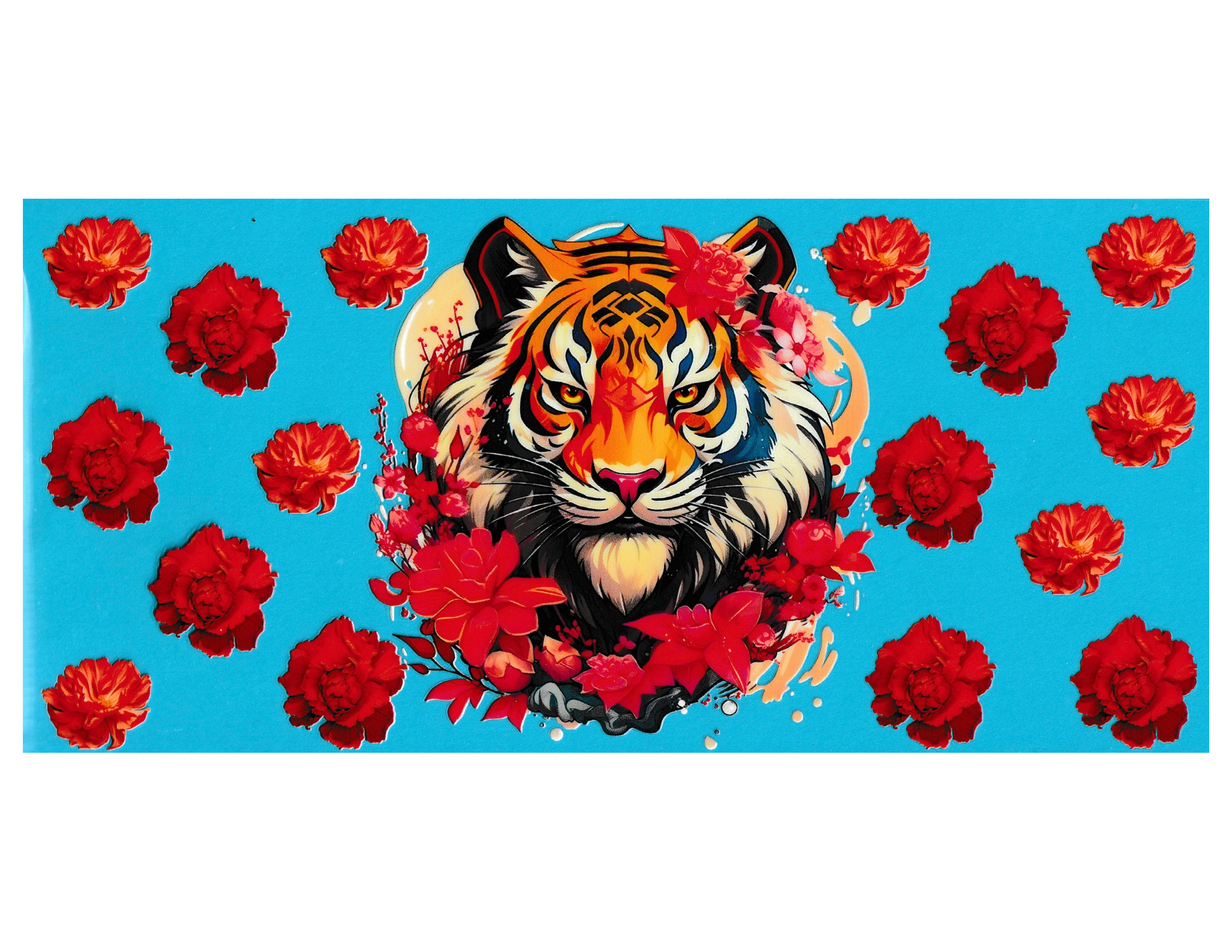 16oz Cup Wrap Tiger