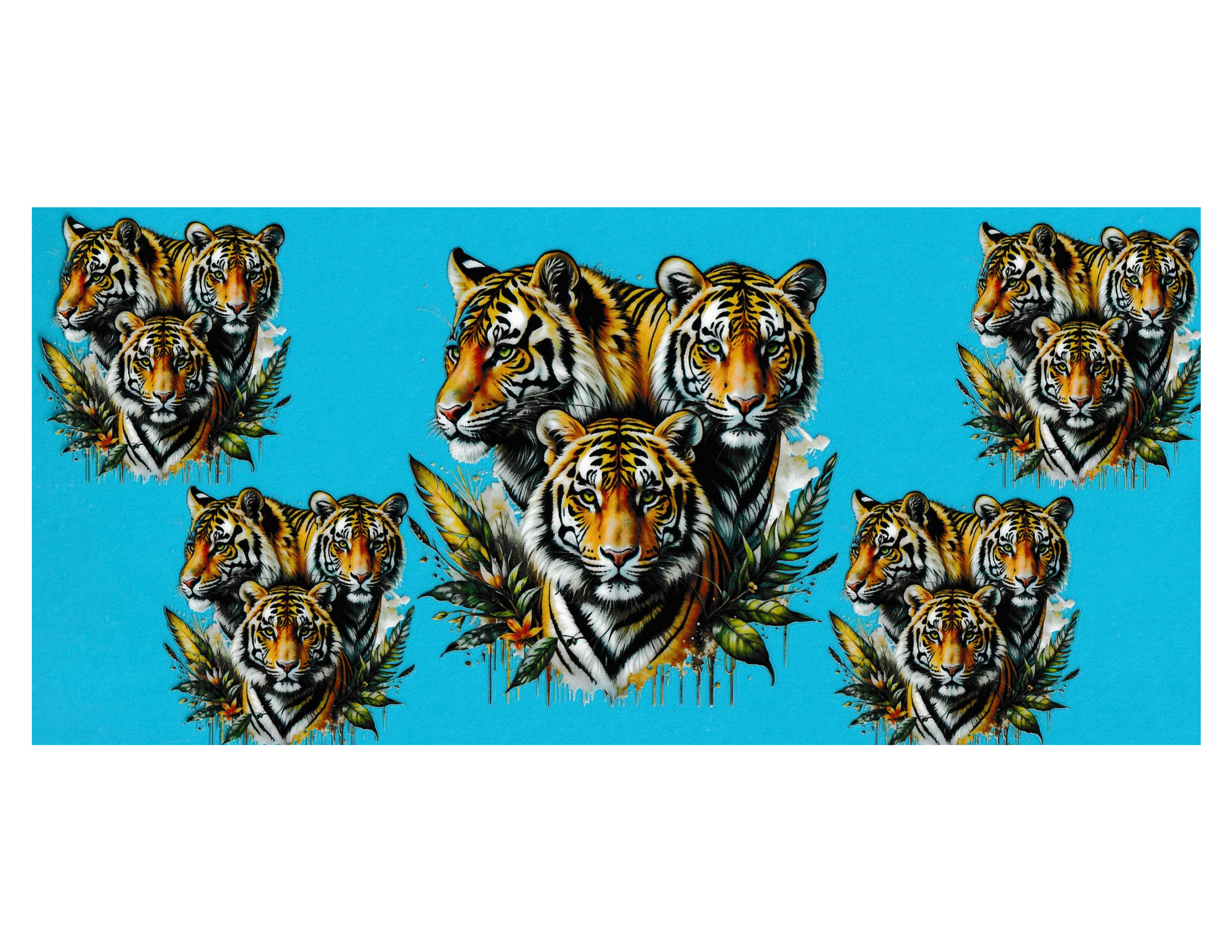 16oz Cup Wrap Tiger