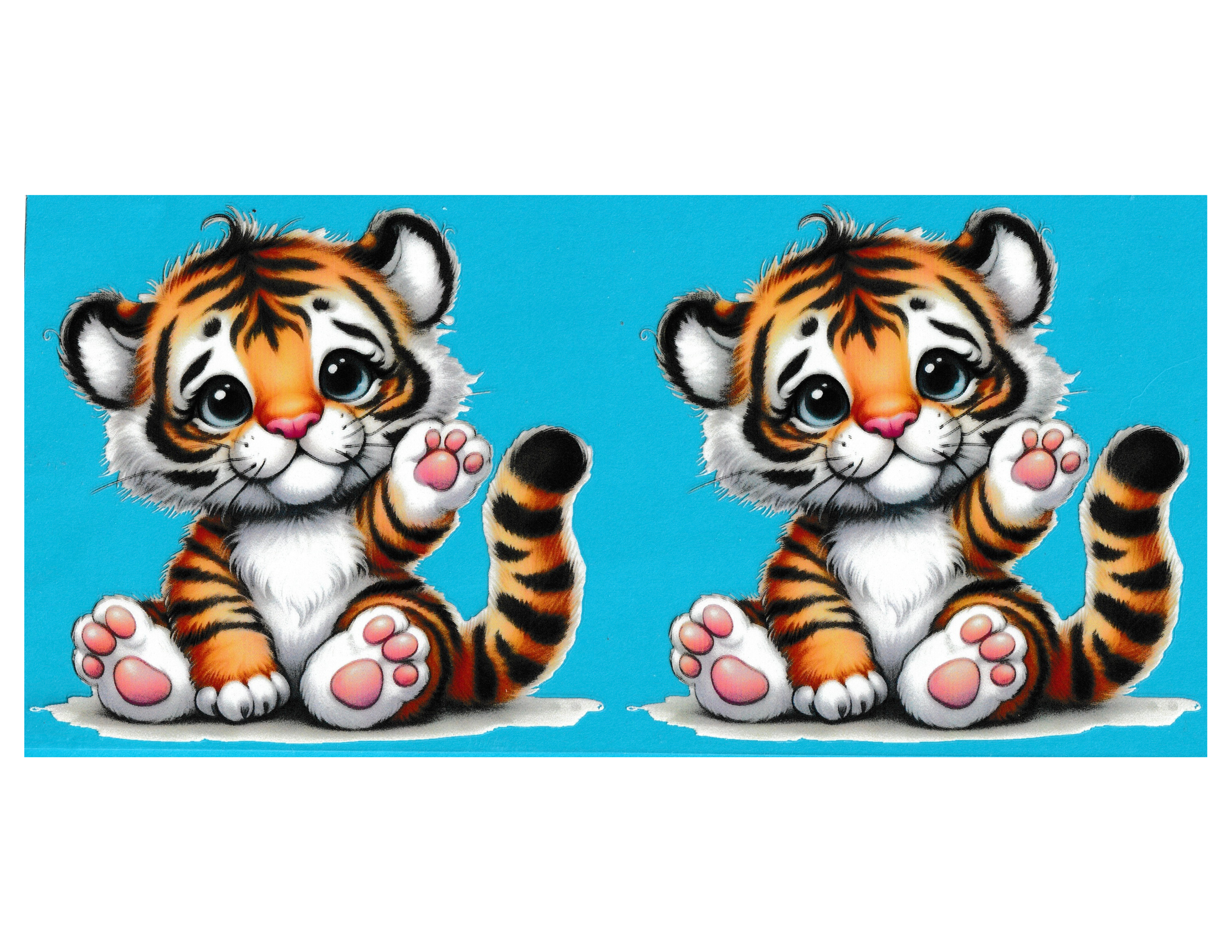 16oz Cup Wrap Tiger