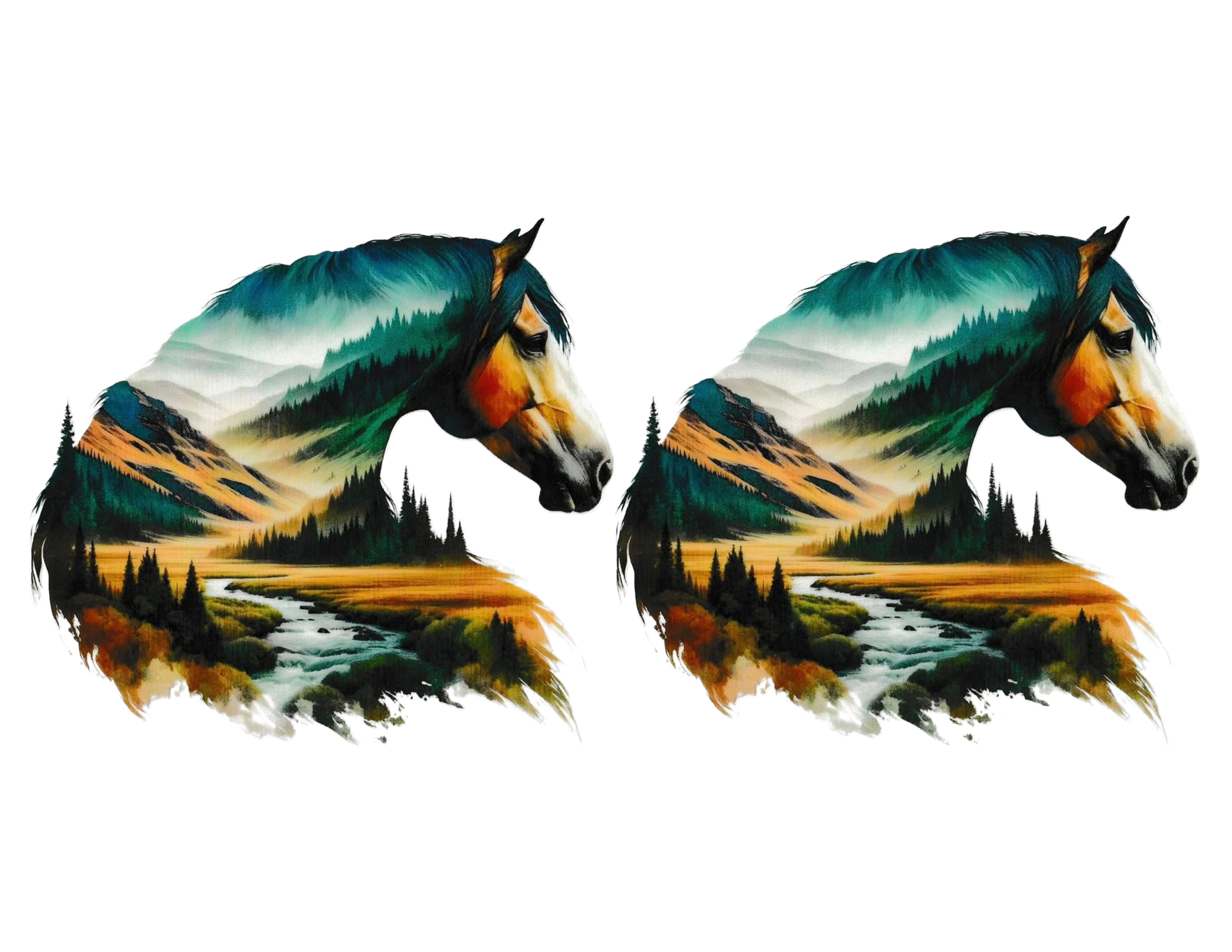 16oz Cup Wrap Horses