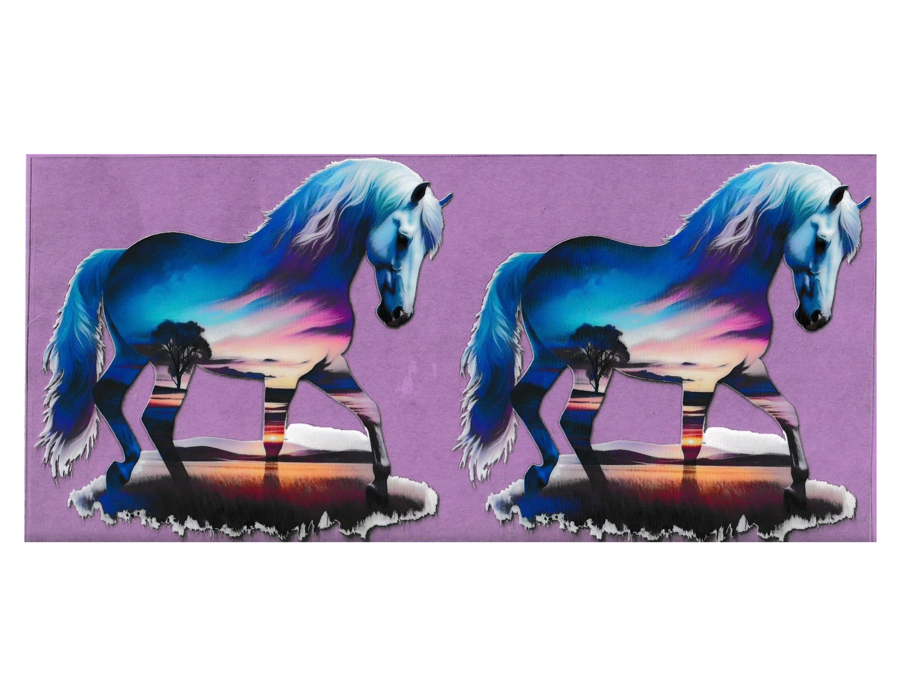 16oz Cup Wrap Horses
