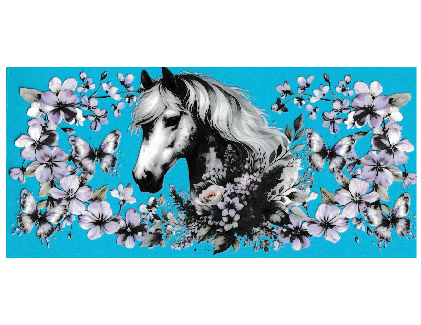 16oz Cup Wrap Horses