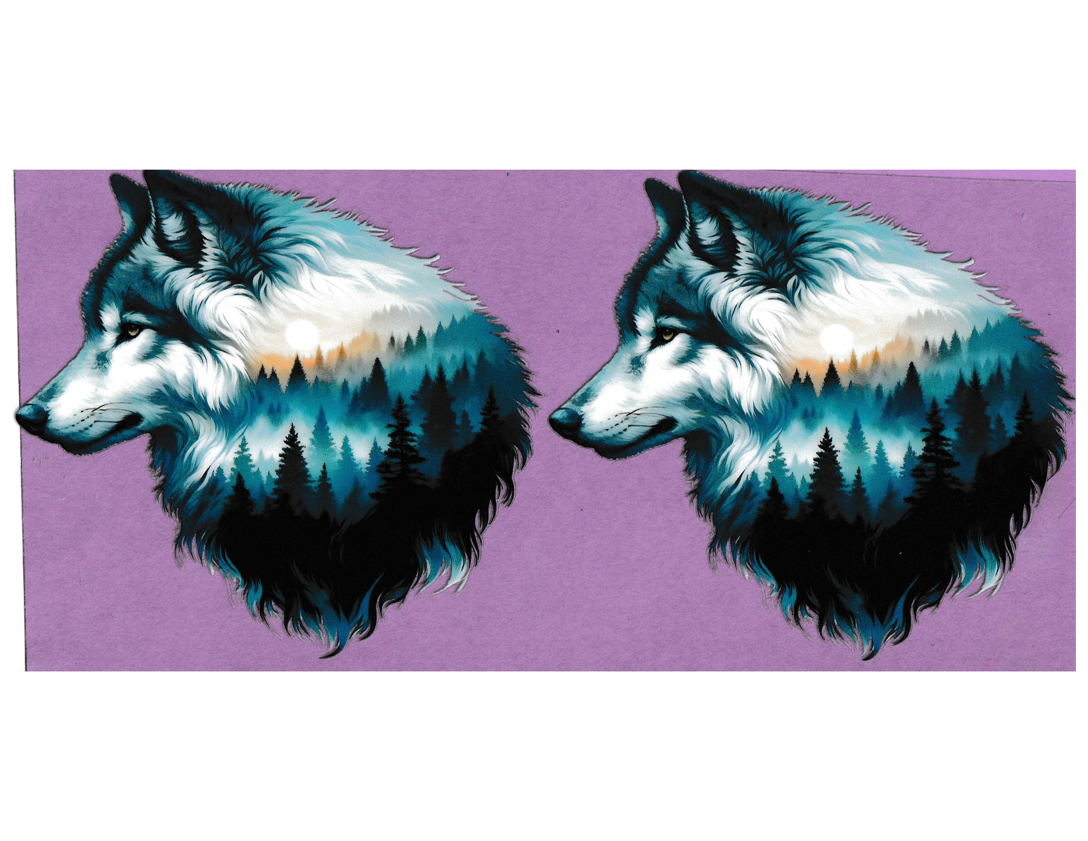 16oz Cup Wrap Wolves