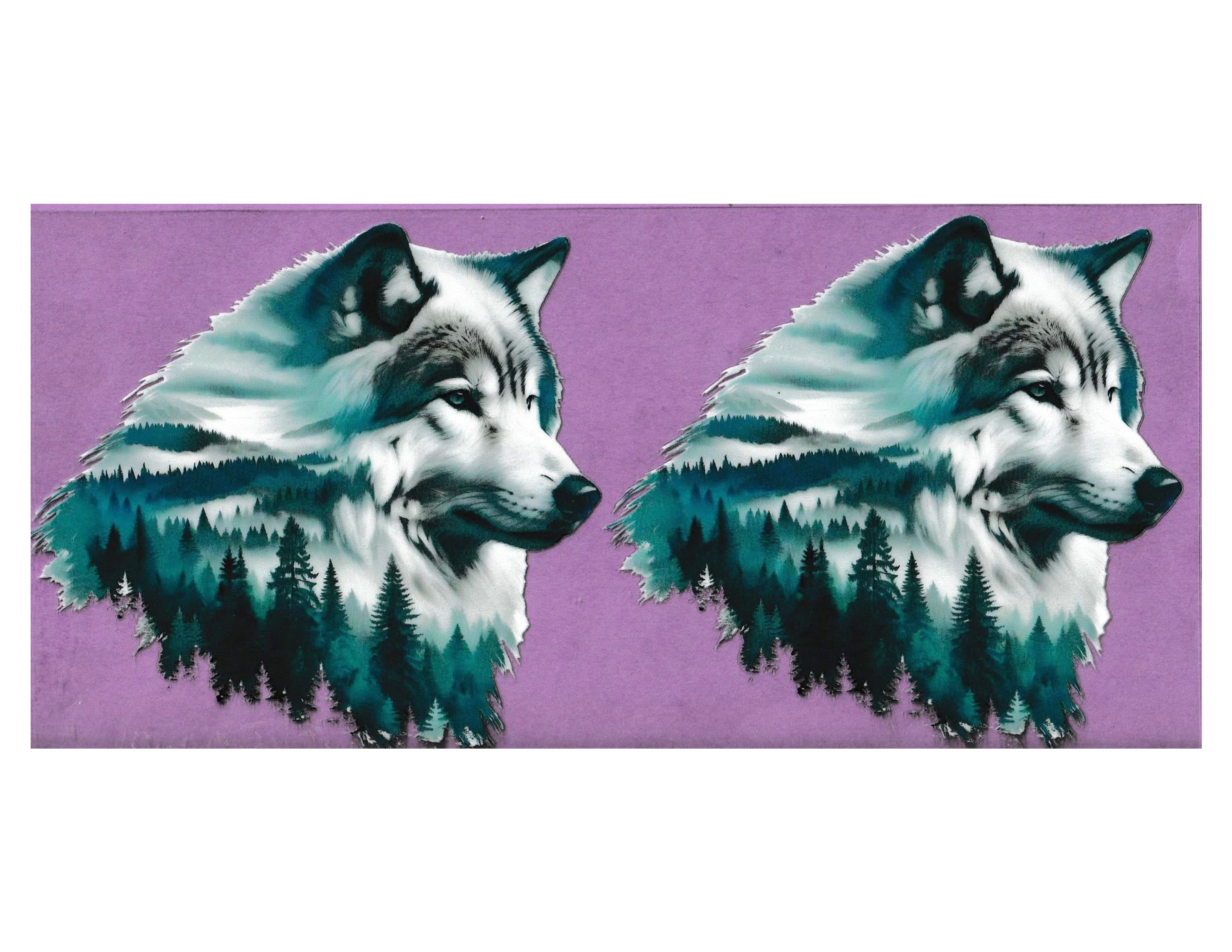 16oz Cup Wrap Wolves