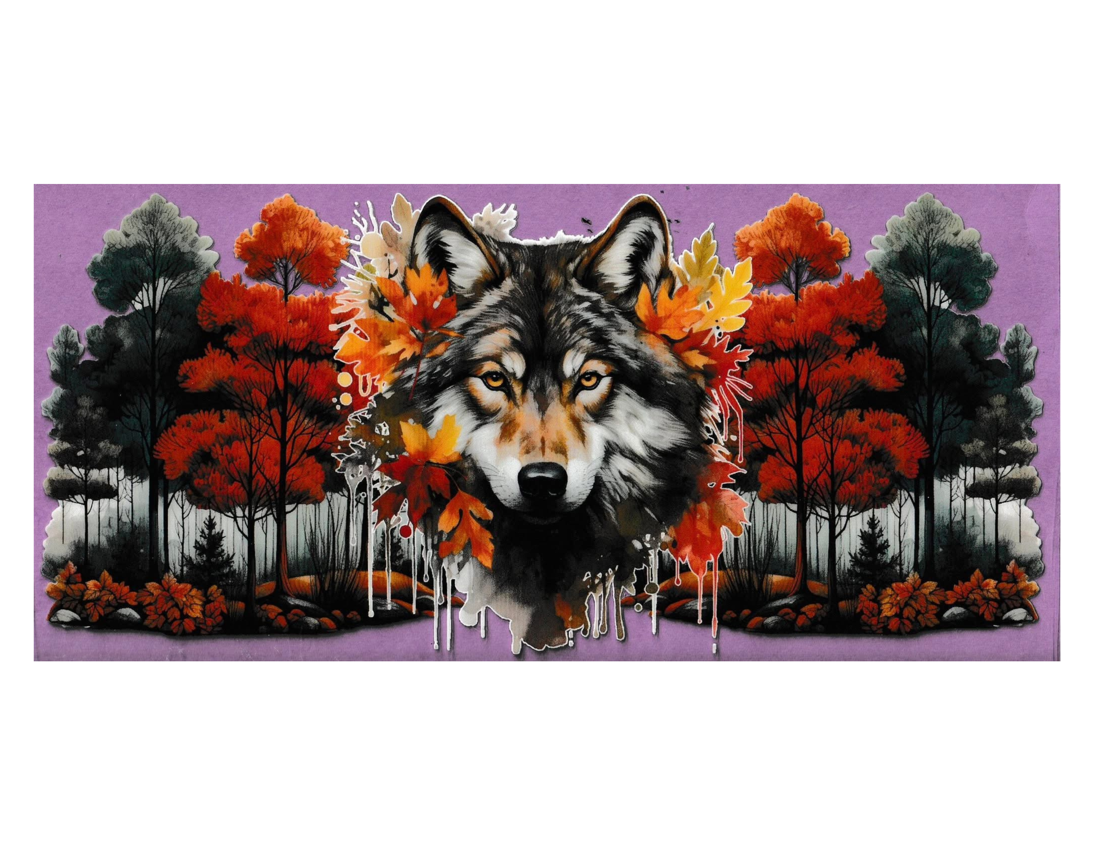 16oz Cup Wrap Wolves