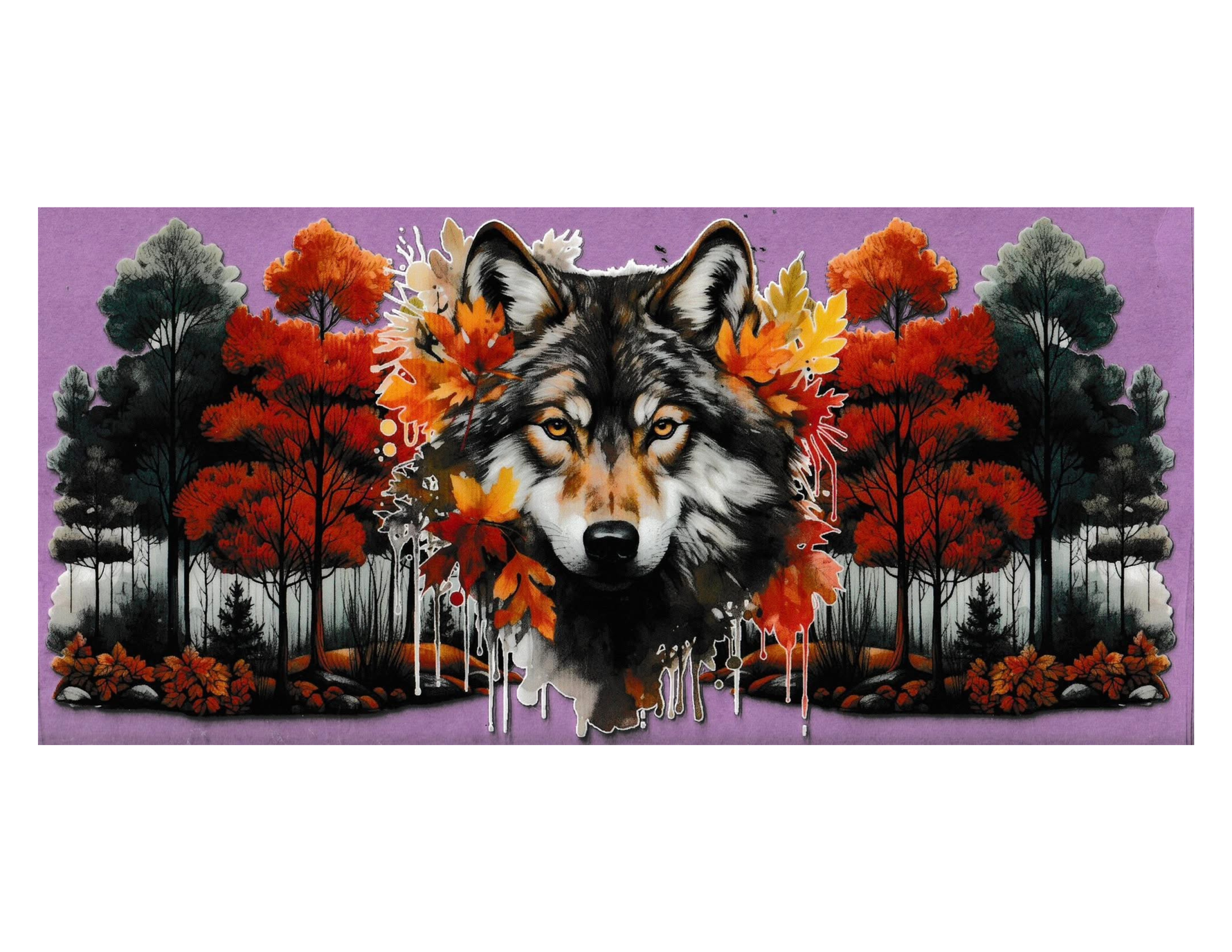 16oz Cup Wrap Wolves