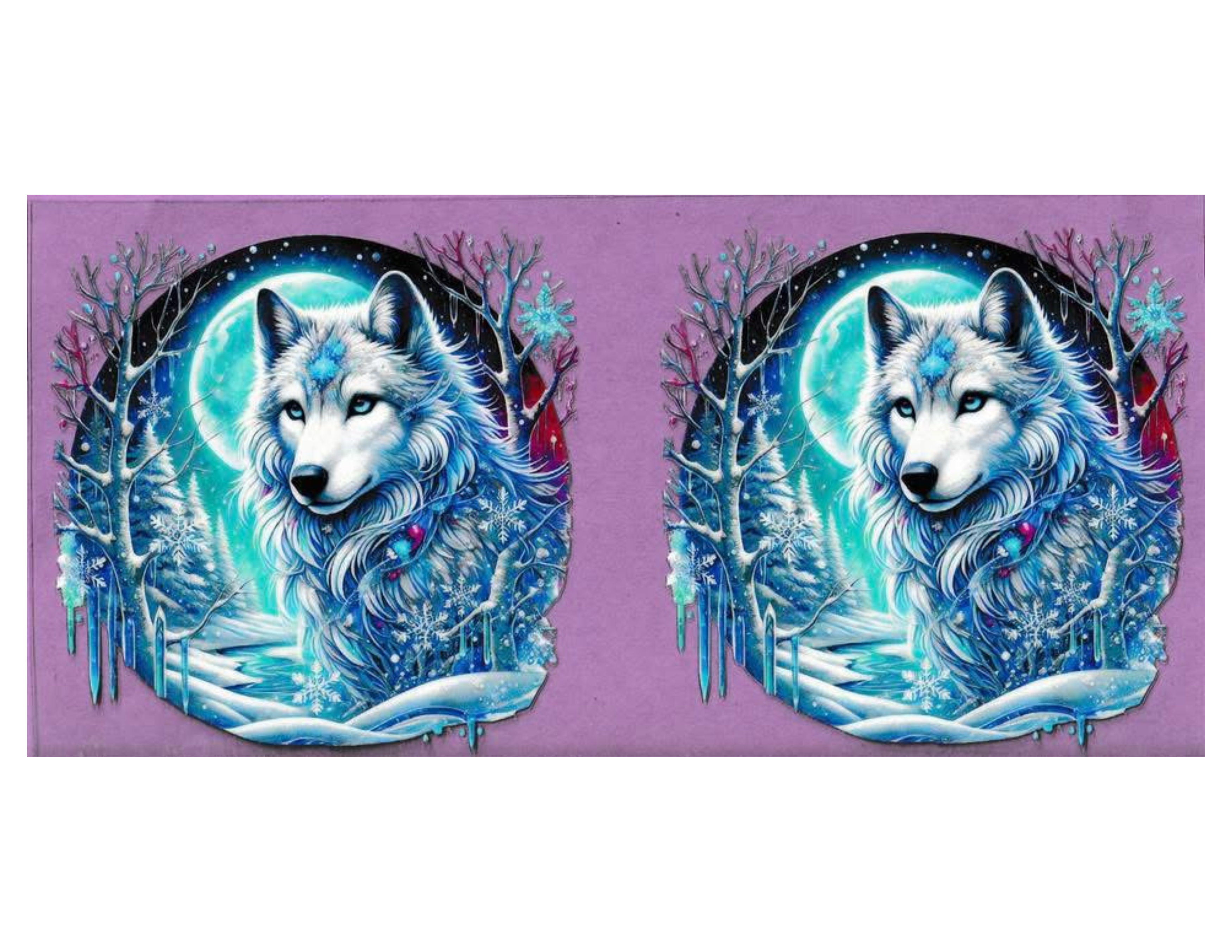 16oz Cup Wrap Wolves