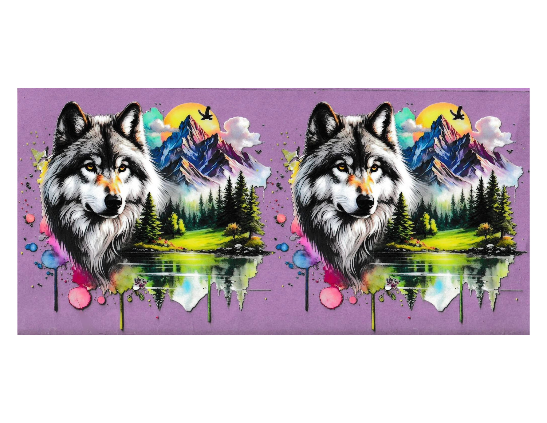 16oz Cup Wrap Wolves