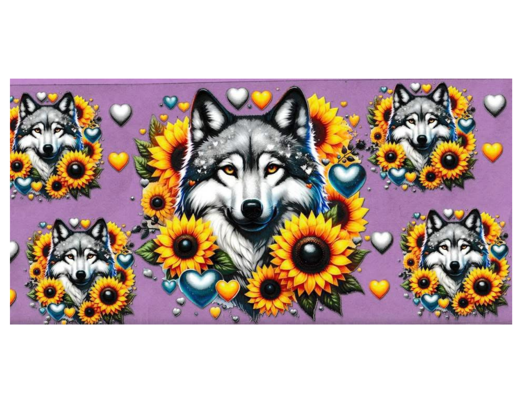 16oz Cup Wrap Wolves