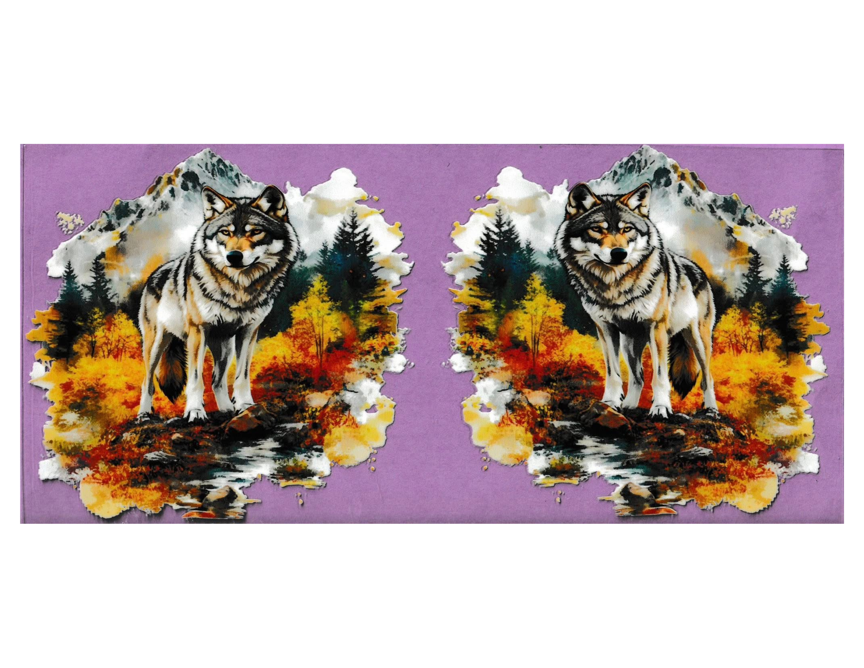 16oz Cup Wrap Wolves